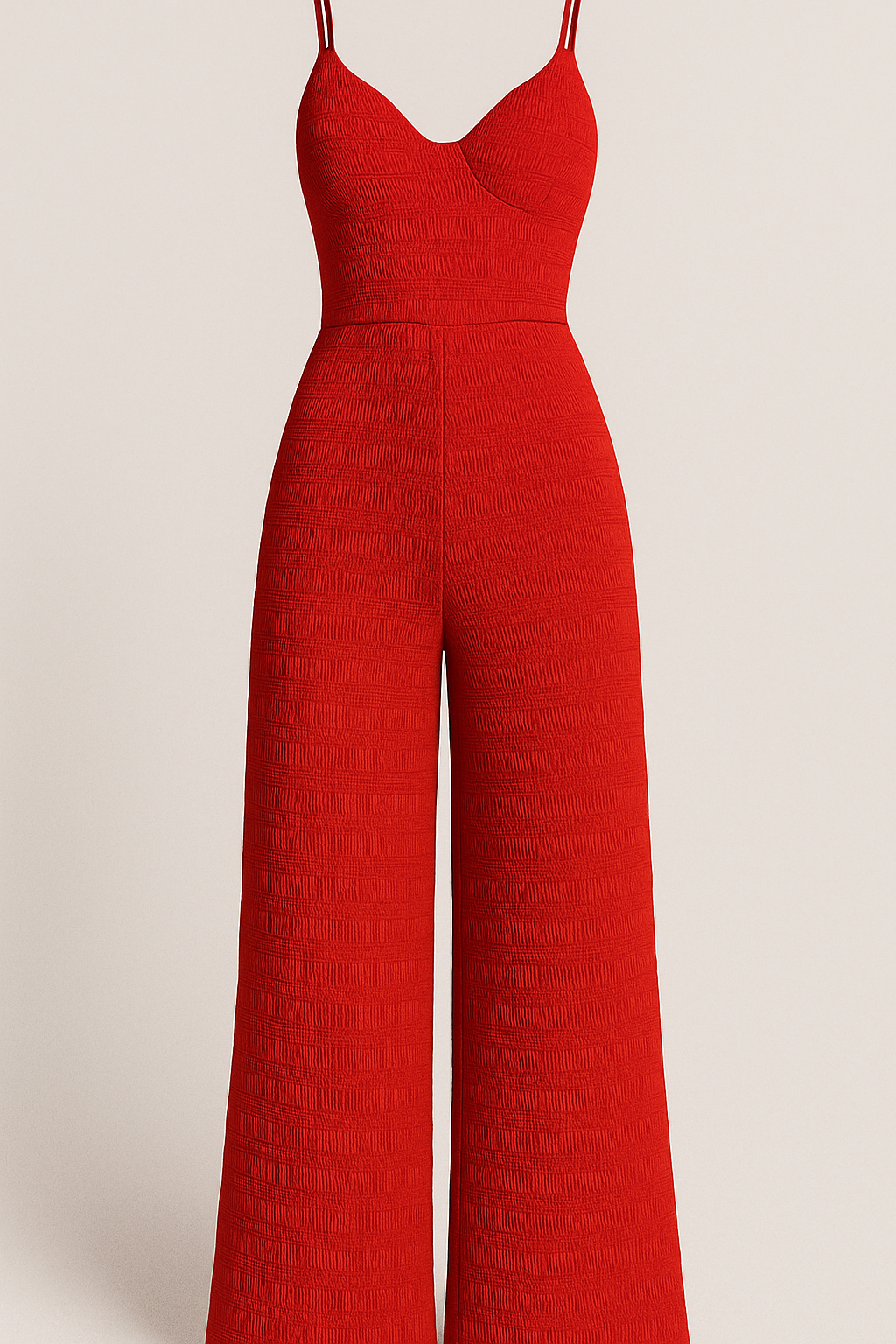 Julie | Tuta estiva con spalline sottili e nodo sulla schiena - Rossa - female dress Maxi Dresses soft fabric dress summer dress trendy dress women's dress - Concept Palermo