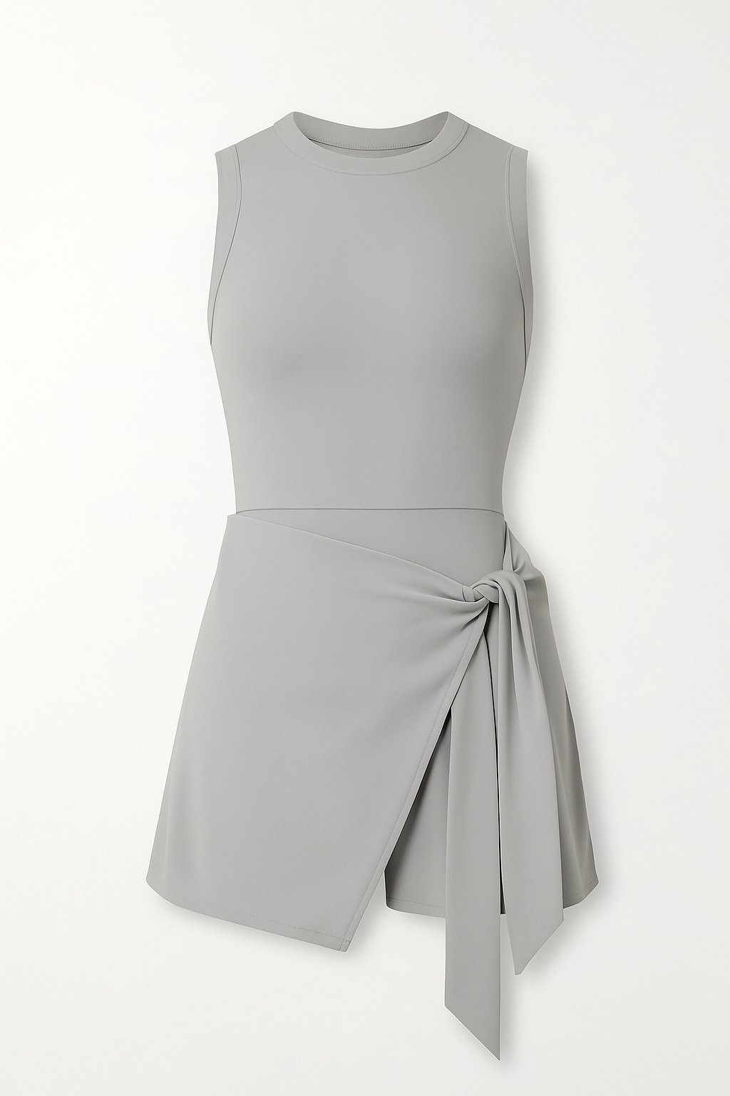 Jade | Abito Sportivo con Gonna Avvolgente – Eleganza Atletica - Grigio - Casual/Sporty tuta sportiva uomo - Concept Palermo