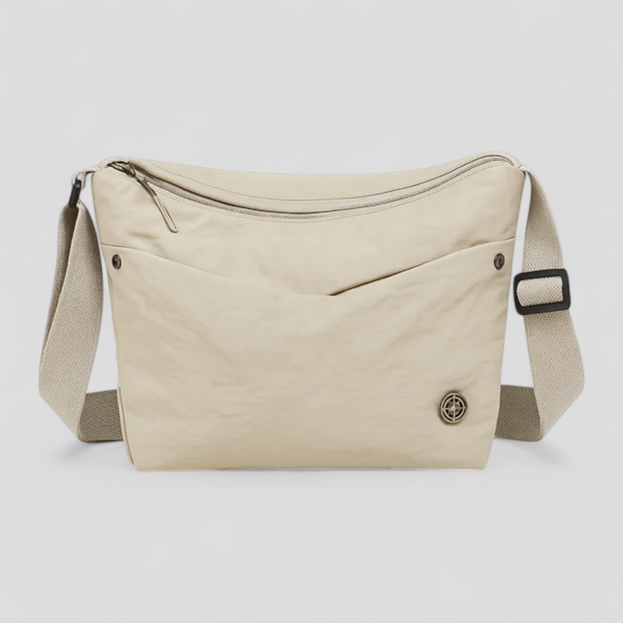 Sara | Borsa a Tracolla Donna in Nylon Impermeabile, Capiente e Fashion - Beige - bag Bags Shoulder Bags women bags - Concept Palermo