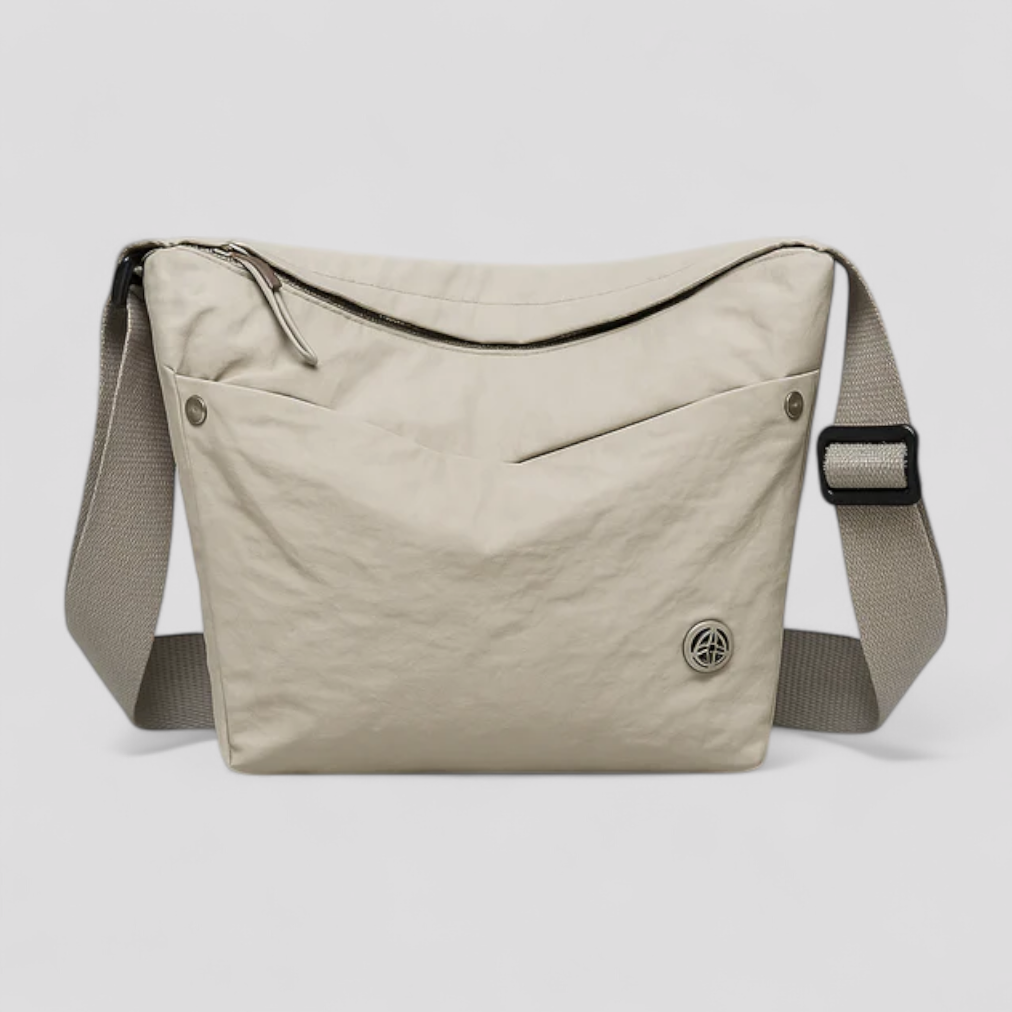 Sara | Borsa a Tracolla Donna in Nylon Impermeabile, Capiente e Fashion - Bianco - bag Bags Shoulder Bags women bags - Concept Palermo