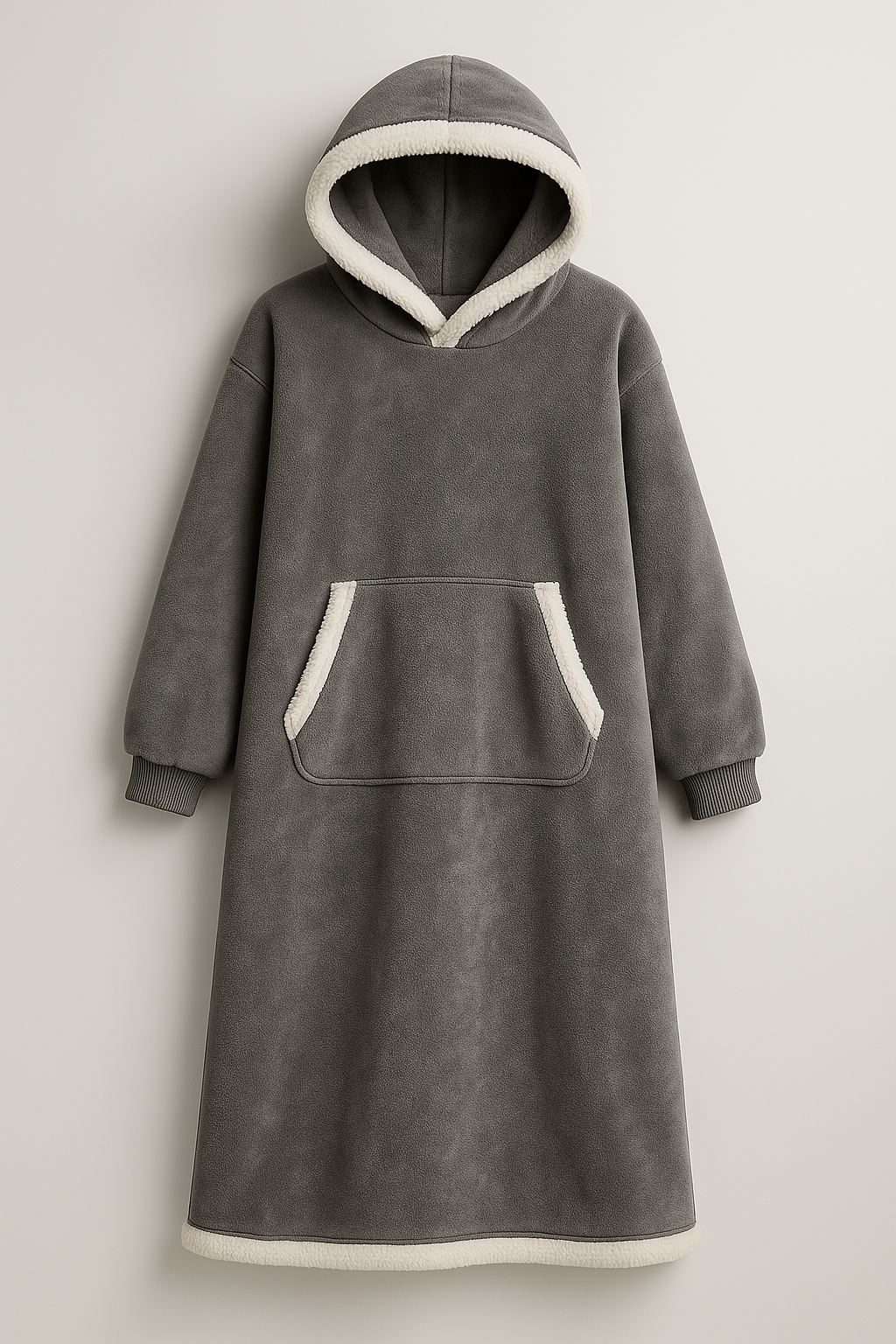 Snuggy | Coperta con Maniche e Cappuccio in Pile Morbido - Grigio scuro - new_for_google - Concept Palermo