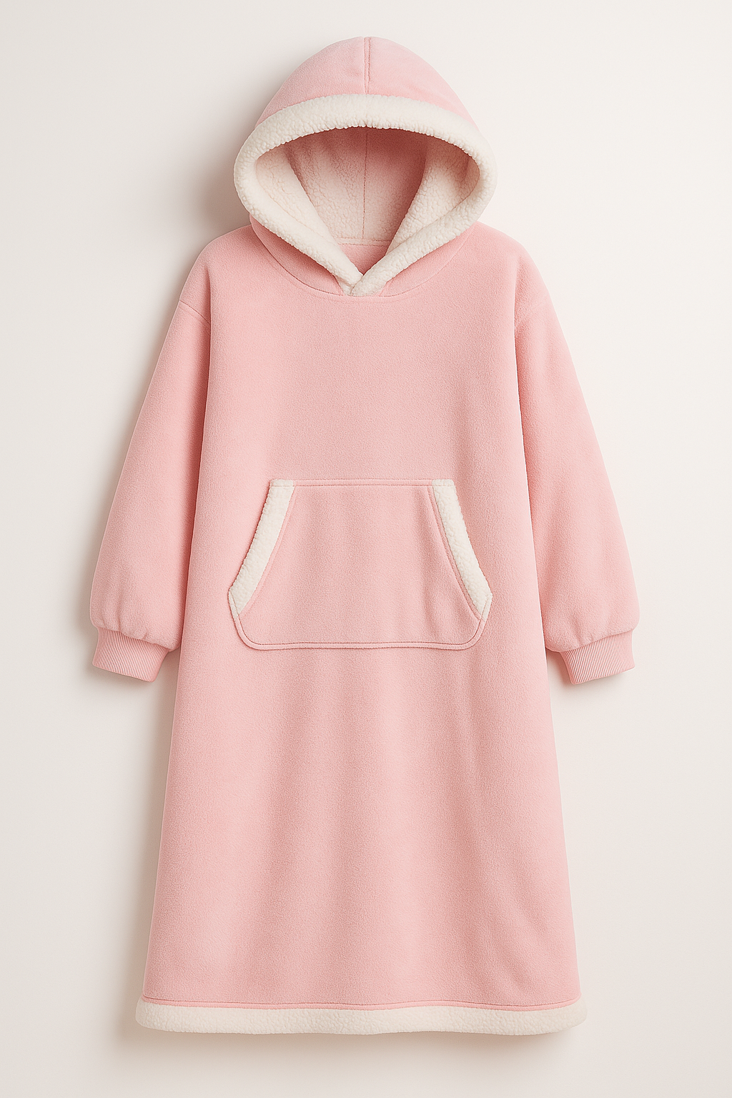 Snuggy | Coperta con Maniche e Cappuccio in Pile Morbido - Rosa - new_for_google - Concept Palermo