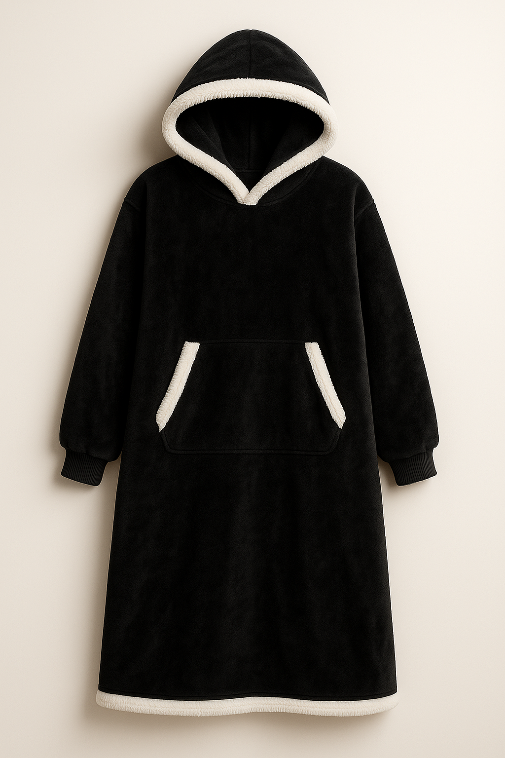 Snuggy | Coperta con Maniche e Cappuccio in Pile Morbido - Nero - new_for_google - Concept Palermo