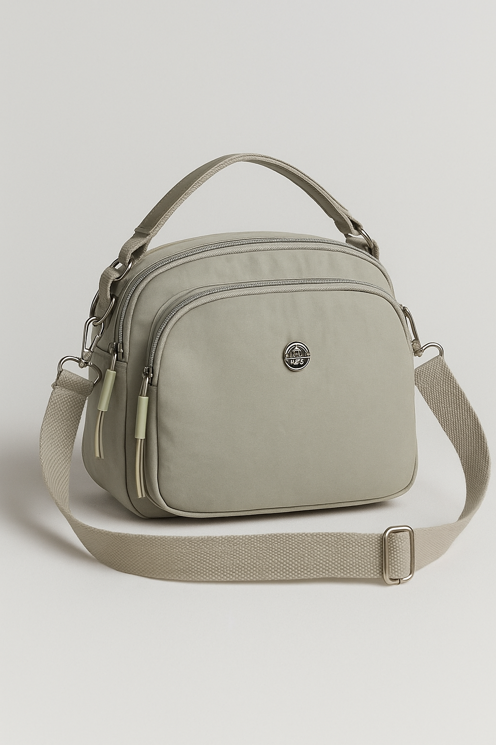 Claire | Borsa a Tracolla in Nylon Leggera, Resistente e Stile Compatto - Grigio (20cm< Lunghezza Max <30cm) - bag Bags handbags women bags Women's handbags - Concept Palermo