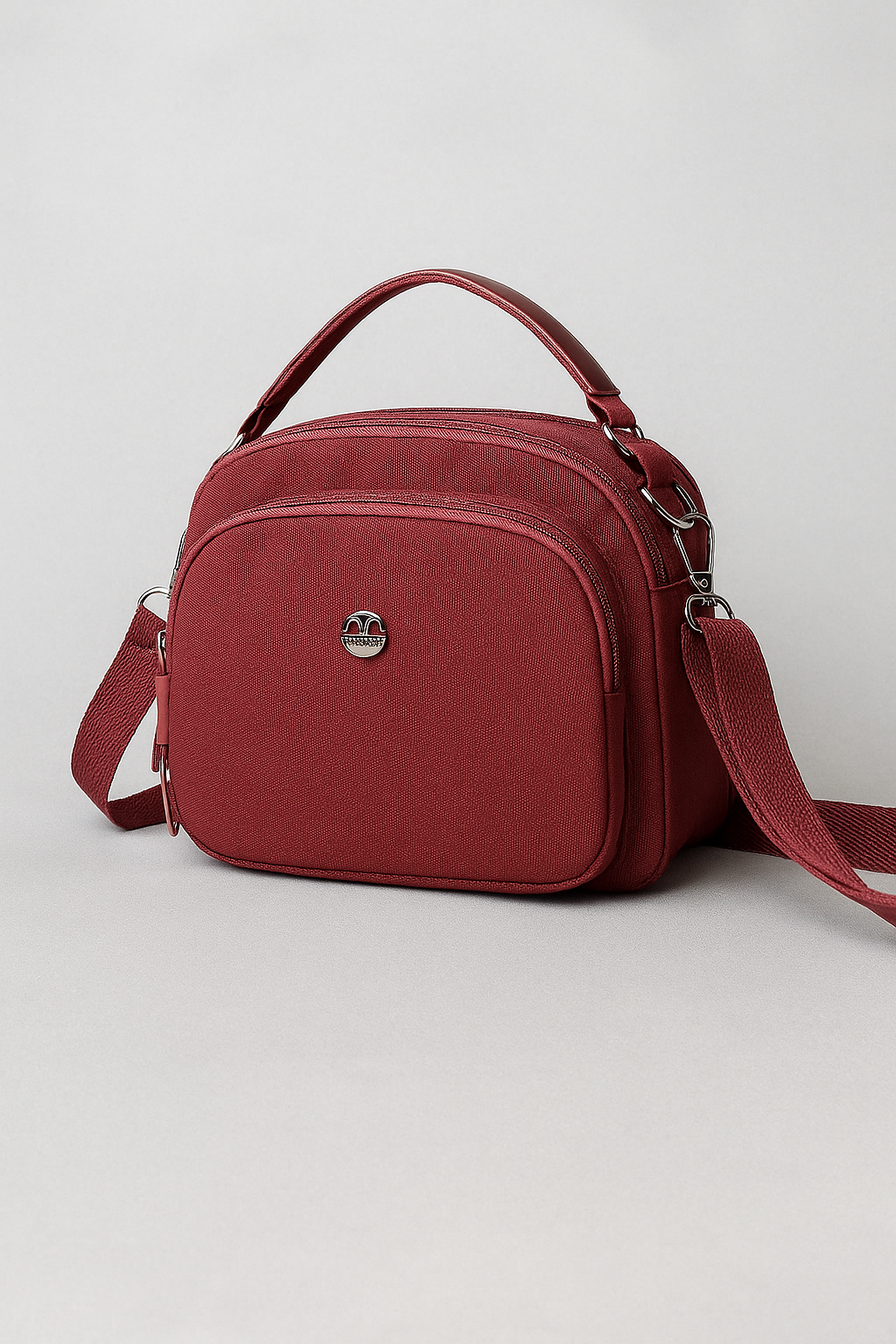 Claire | Borsa a Tracolla in Nylon Leggera, Resistente e Stile Compatto - Borgogna (20cm< Lunghezza Max <30cm) - bag Bags handbags women bags Women's handbags - Concept Palermo