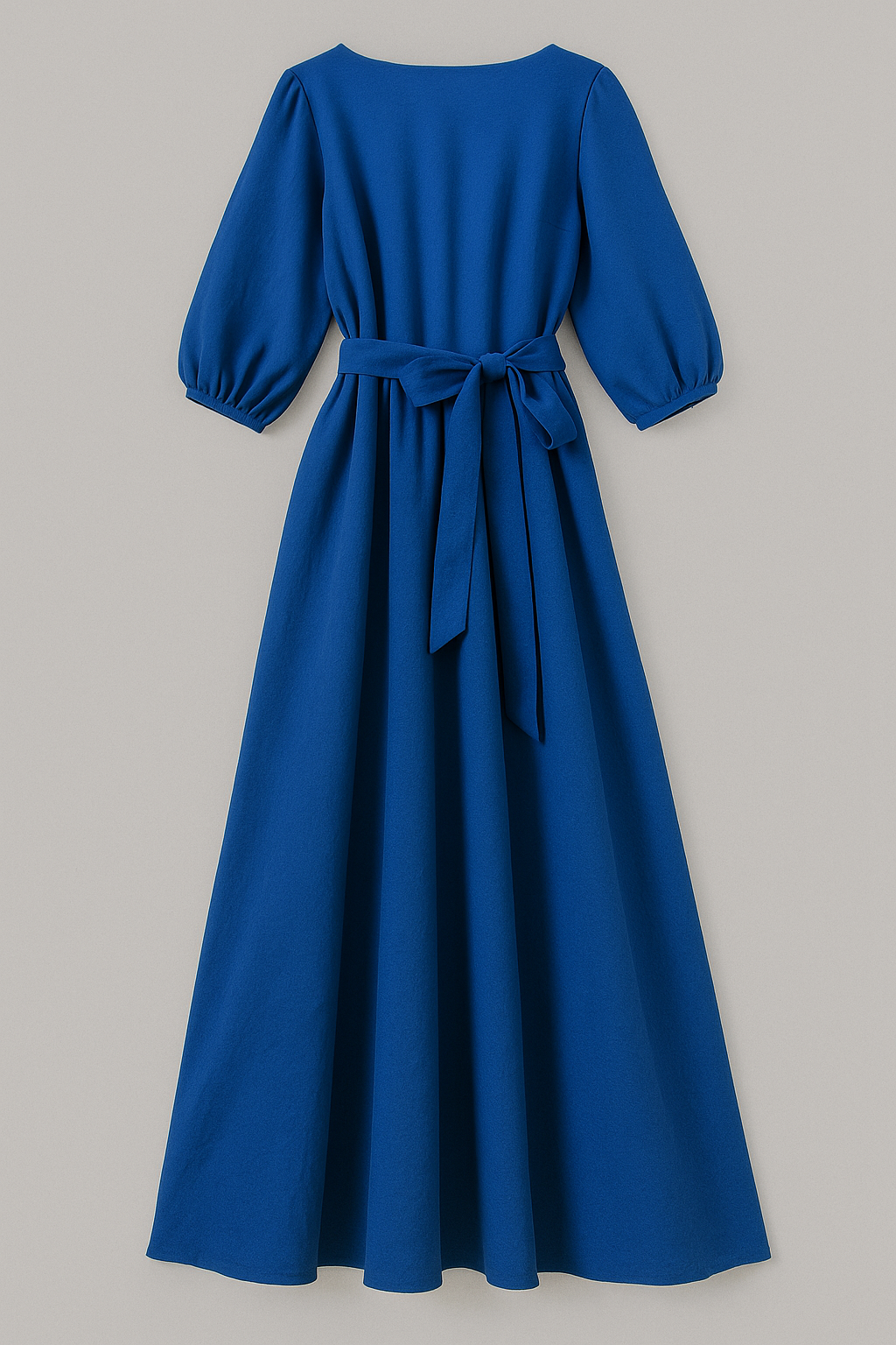 Clara | Maxi abito elegante con cintura - Blu - fashion Frauen Kleider langes Kleid - Concept Palermo