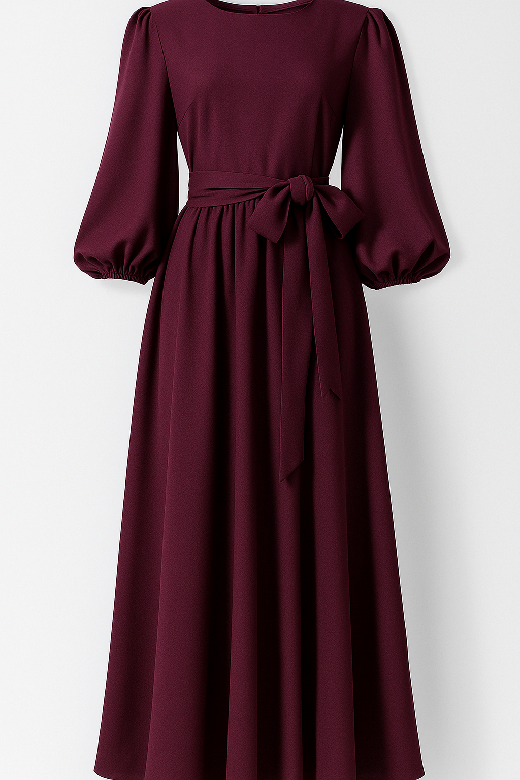 Clara | Maxi abito elegante con cintura - Viola - fashion Frauen Kleider langes Kleid - Concept Palermo