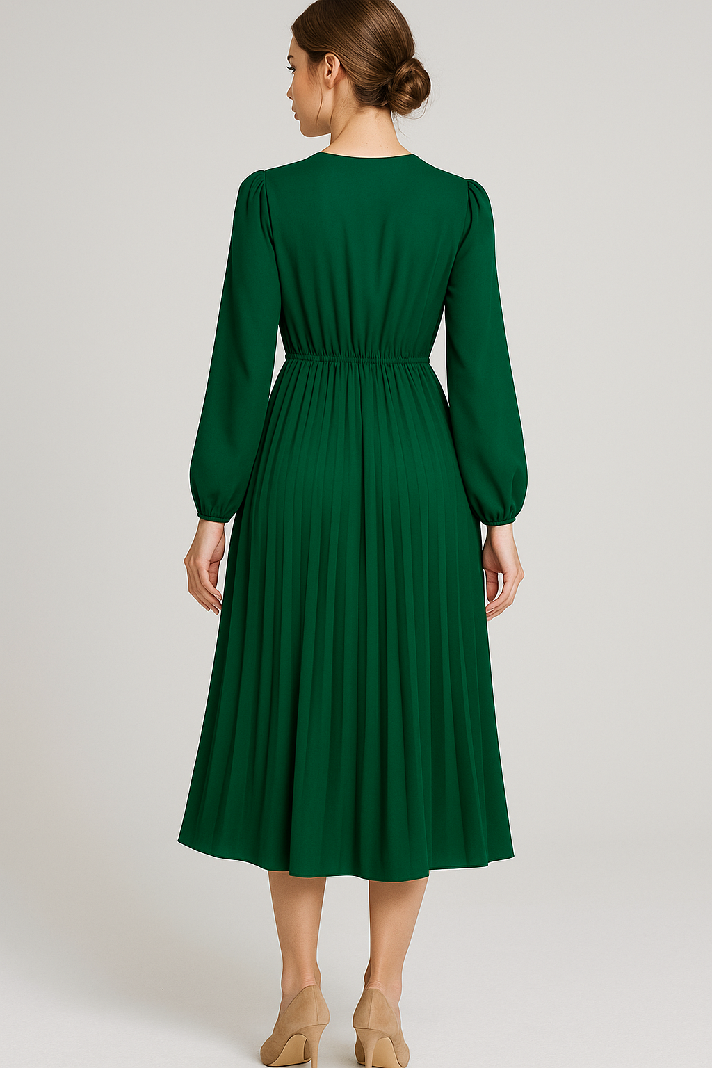 Clara | Maxi abito elegante con cintura - - fashion Frauen Kleider langes Kleid - Concept Palermo