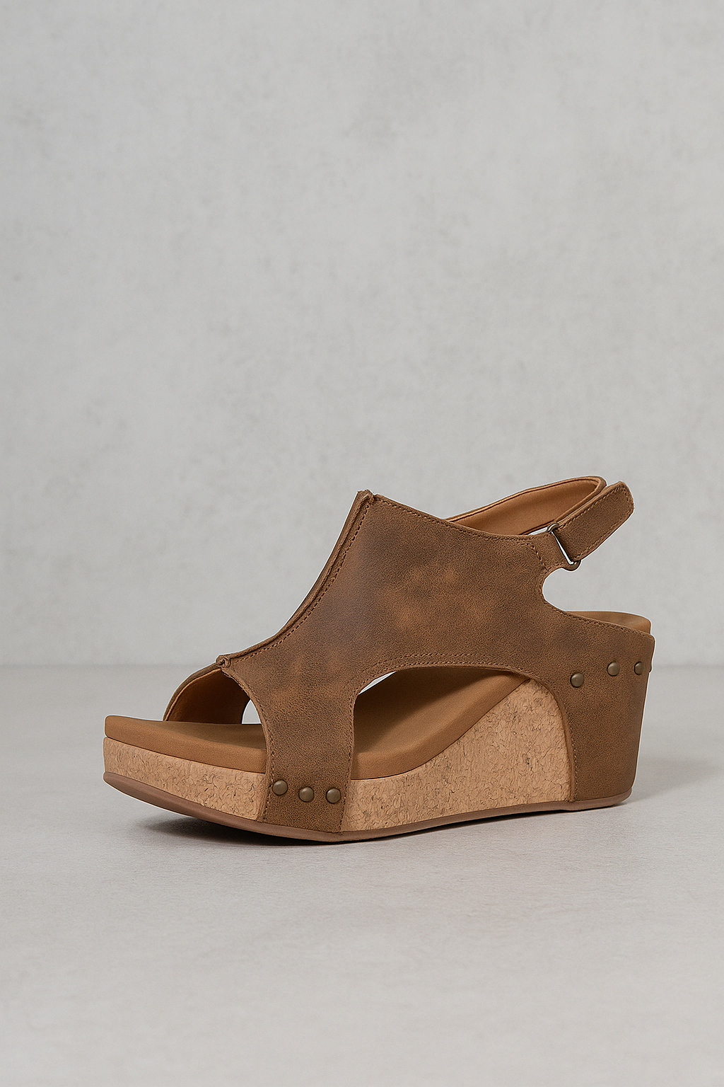 Sienna | Sandalo con tacco a fascia per donne in camoscio con suola in sughero - - Fashion & Casual Sandals - Concept Palermo