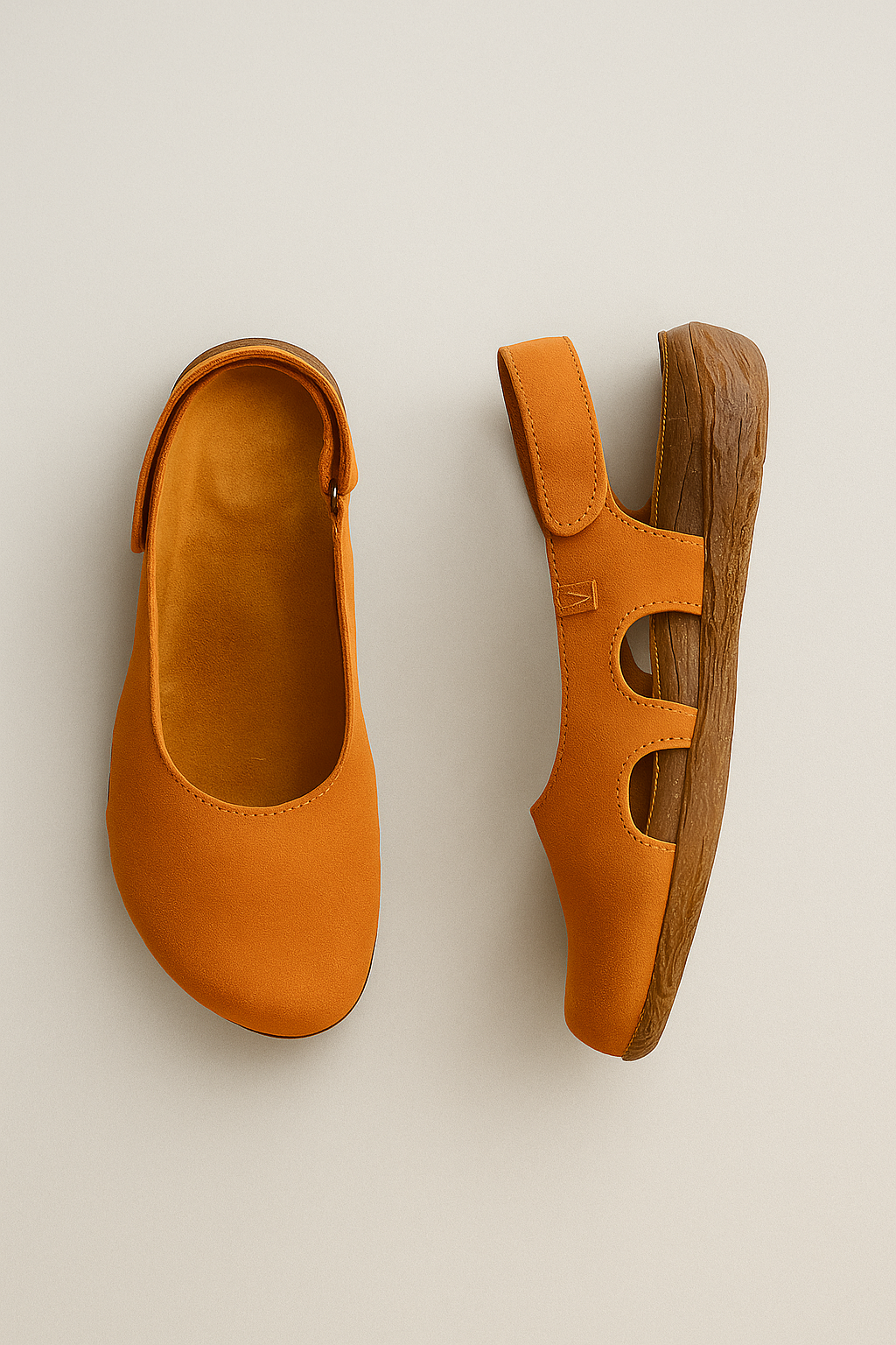 Ophelia | Décolleté con tacco medio in faux pelle - Arancio - Frauen Sandalen sandlas women - Concept Palermo