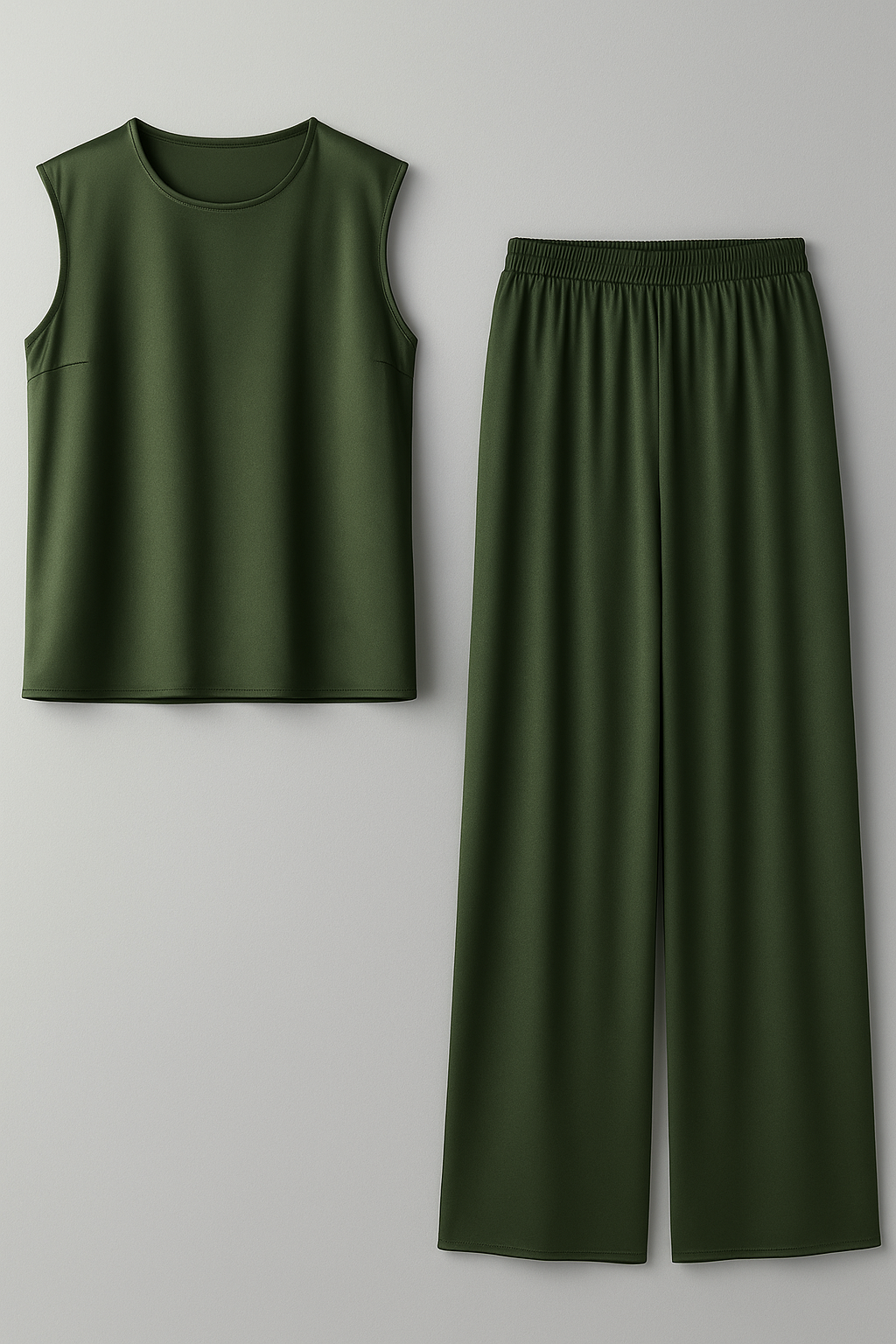 Abbey | Completo Donna Elegante Due Pezzi - - abbigliamento casual elegante blusa spalle scese completo due pezzi eleganza donna moda femminile outfit moda pantaloni ampi set sofisticato Silka leggero vestiti per ogni occasione - Concept Palermo