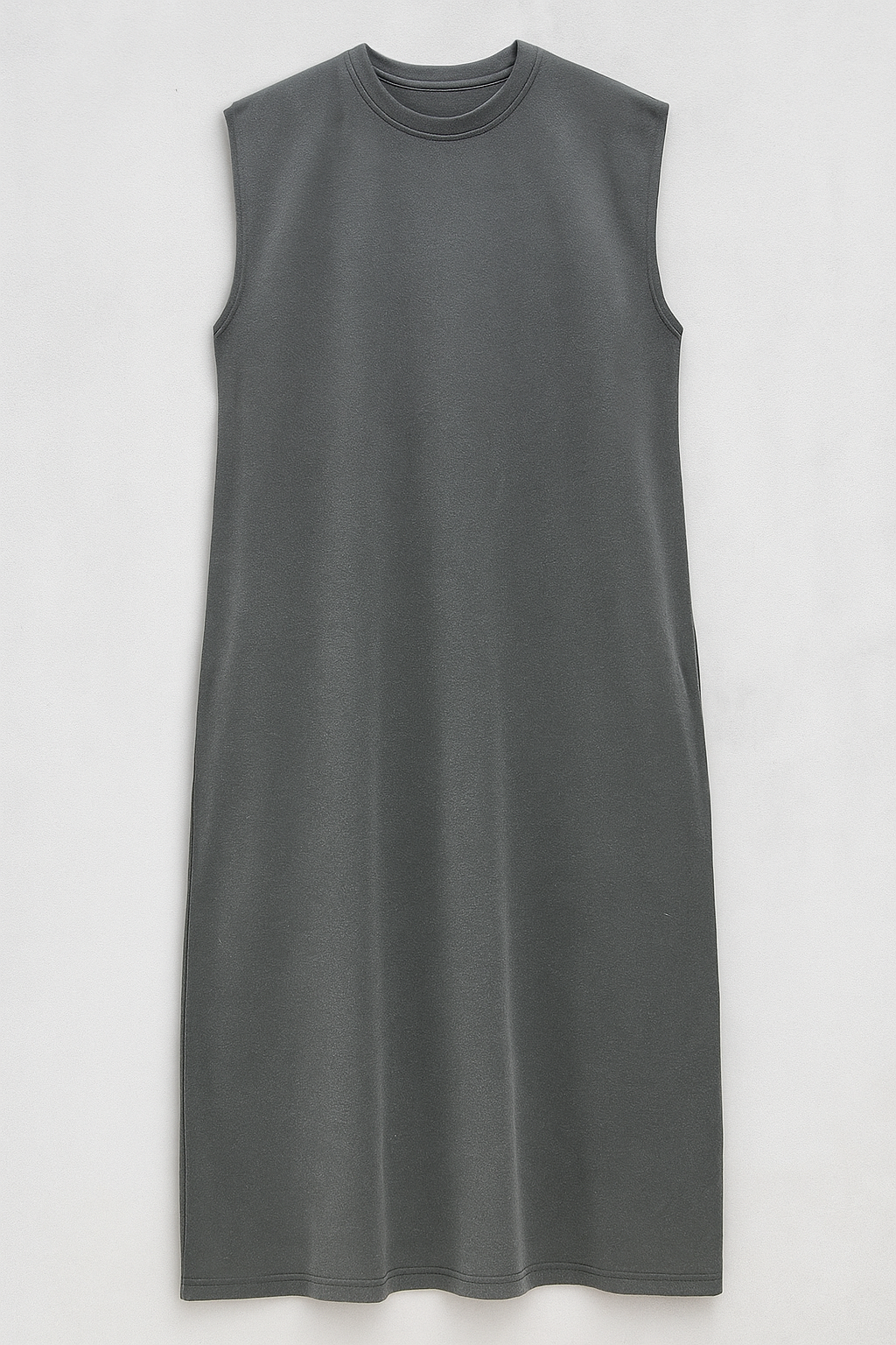Phoebe | Gonna Lunga Estiva Casual con Spacco Donna - Grigio Scuro - abbigliamento casual abbigliamento versatile gonna comoda gonna con spacco gonna con tasche gonna estiva gonna leggera gonna lunga casuale moda estiva stile e comfort - Concept Palermo