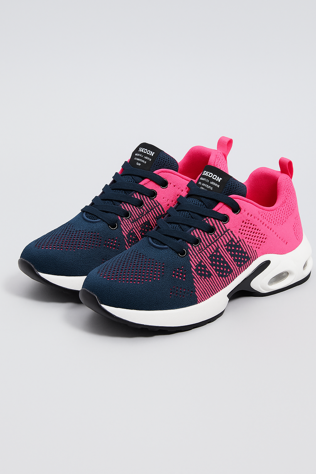Irlandese | Sneakers da donna con suola con cuscinetto d'aria e rete traspirante - Blu-rosa - shoes shoes woman WOMEN womens shoes - Concept Palermo