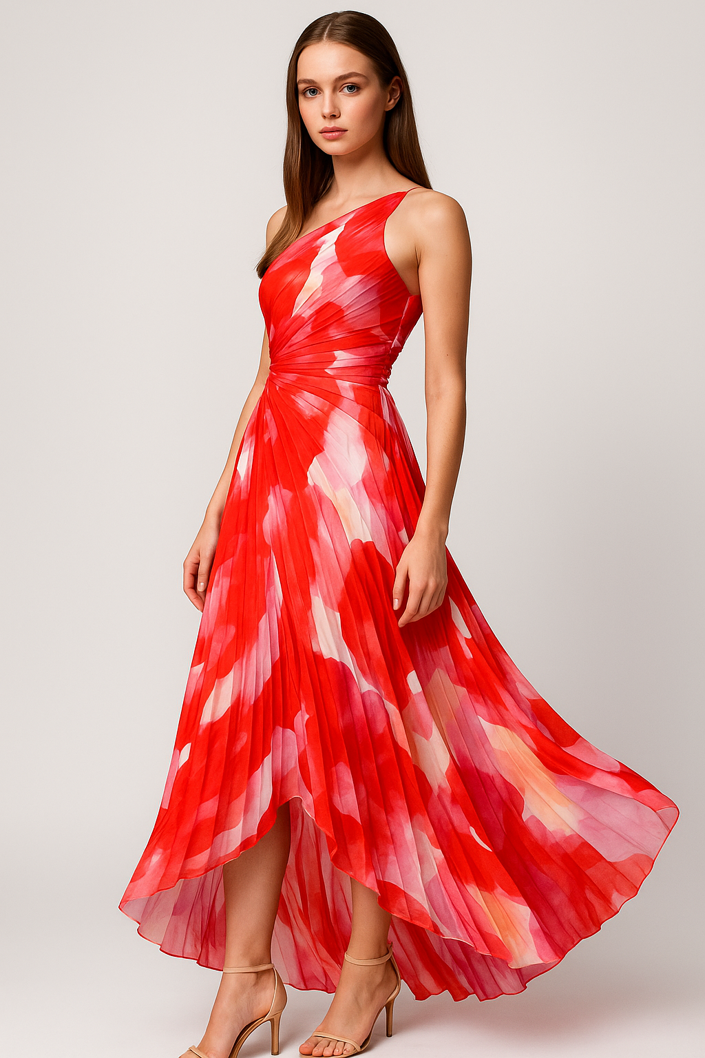 Vianna | Vestito Asimmetrico con Una Spalla - - casual dress DRESS Dresses female dress Maxi dress Maxi Dresses summer dress WOMEN - Concept Palermo