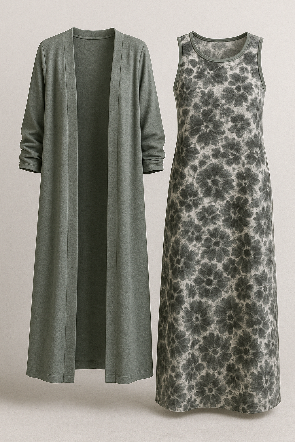 Laverne | Set Elegante Due Pezzi per Donna - Grigio - abbigliamento da viaggio abbigliamento versatile blazer leggero giacca elegante femminile moda femminile outfit comodo per donne set due pezzi set eleganti stile chic vestito morbido - Concept Palermo