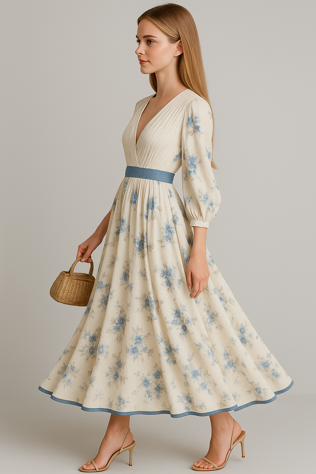 Amanda | Abito Da Donna Elegante Maxi Leggero - - abbigliamento estivo abito da donna abito elegante abito estivo abito senza maniche design versatile maxi abito leggero moda estiva tessuto traspirante vestito estivo - Concept Palermo