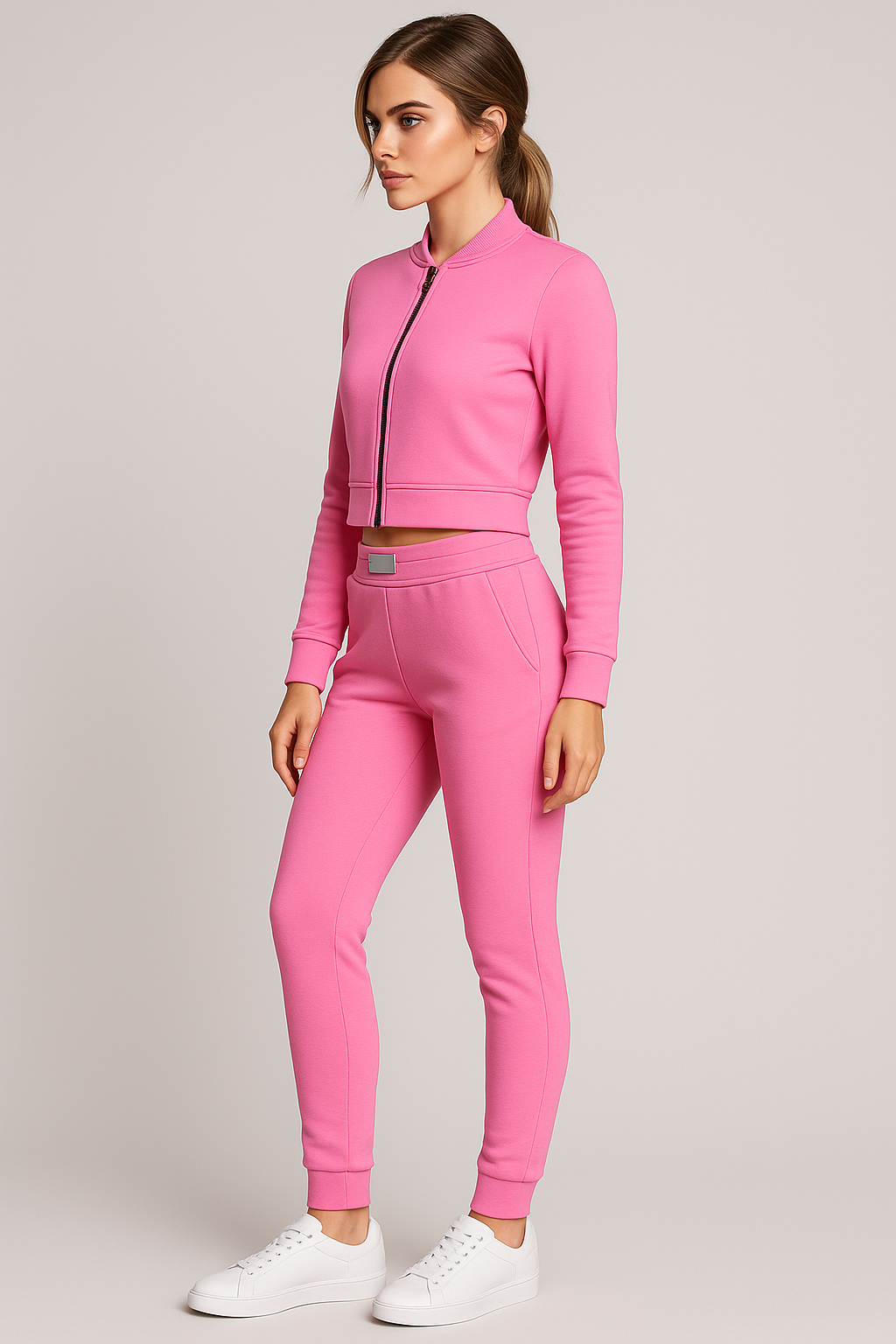 Visilisa | Completo sportivo da donna per tempo libero con giacca a zip e pantaloni jogger - - - Concept Palermo