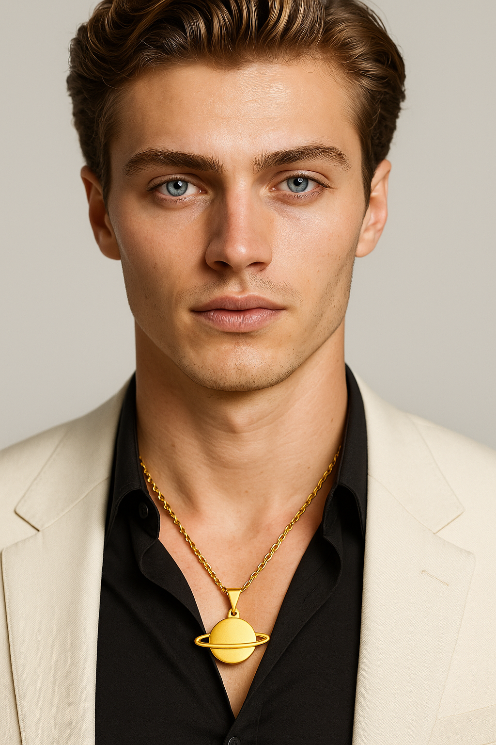 Demi | Collana con Pendente a Forma di Pianeta - - Fashion Necklaces necklace for men NECKLACES Pendant Necklaces - Concept Palermo