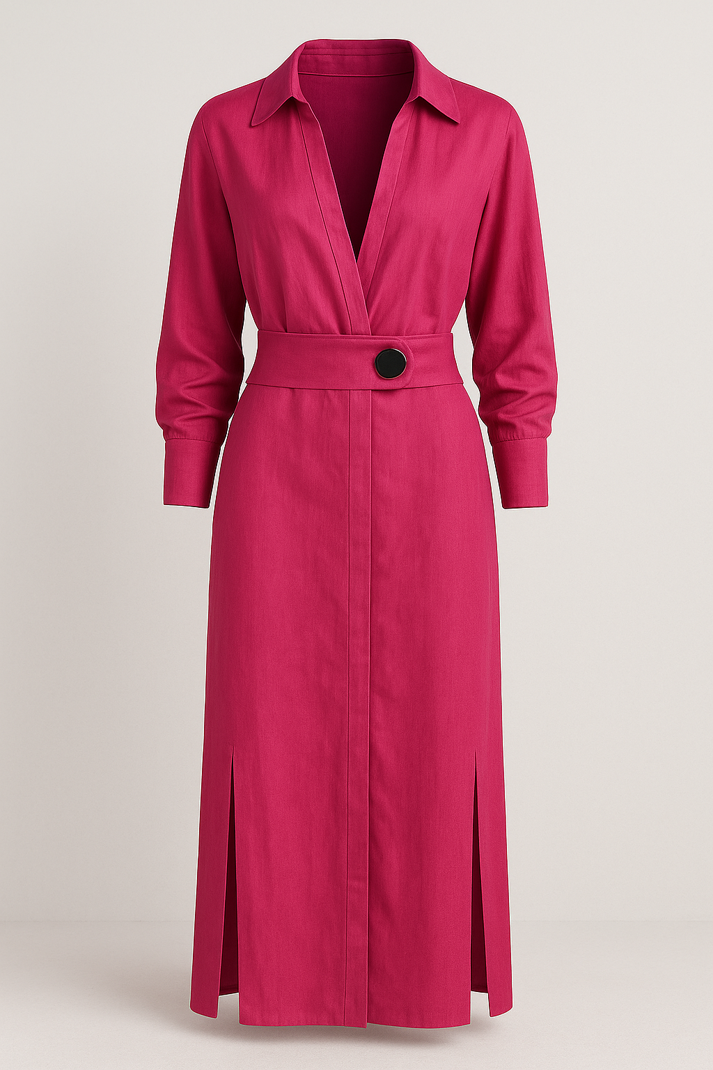 Maggie | Abito Maxi Elegante con Scollatura a V per Donna - Rosa - abito lungo elegante abito lungo scollatura a V abito maxi eleganza abito traspirante abito versatile occasioni look raffinato estate maxi dress estate moda estiva chic vestito estivo donna vestito senza maniche - Concept Palermo