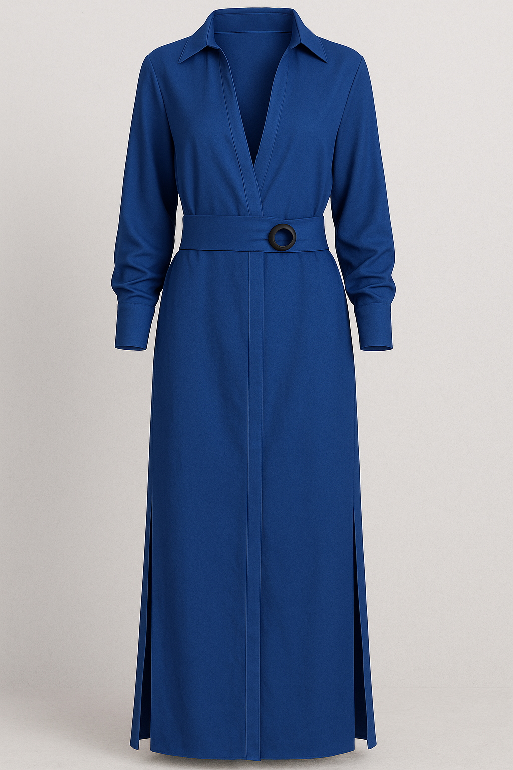 Maggie | Abito Maxi Elegante con Scollatura a V per Donna - Blu - abito lungo elegante abito lungo scollatura a V abito maxi eleganza abito traspirante abito versatile occasioni look raffinato estate maxi dress estate moda estiva chic vestito estivo donna vestito senza maniche - Concept Palermo