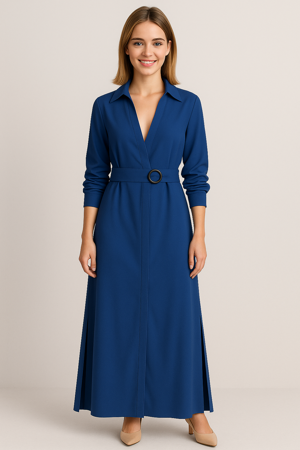 Maggie | Abito Maxi Elegante con Scollatura a V per Donna - - abito lungo elegante abito lungo scollatura a V abito maxi eleganza abito traspirante abito versatile occasioni look raffinato estate maxi dress estate moda estiva chic vestito estivo donna vestito senza maniche - Concept Palermo