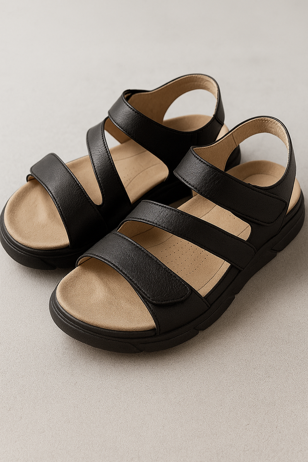 Amiyah | Sandali donna comodi - Nero - everyday sandals Ladies Sandals sandals walking sandals - Concept Palermo