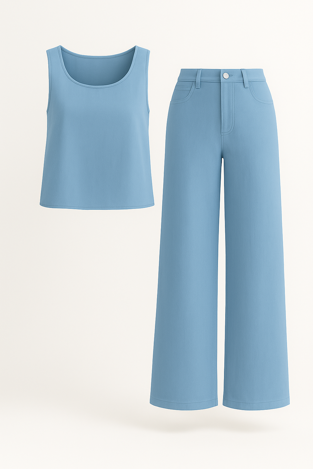 Lydia | Completo Boho Femminile Due Pezzi Estivo - Blu - abbigliamento boho abbigliamento casual completo boho completo estivo look estivo outfit estivo set a due pezzi stile bohemien tessuto traspirante vestito estivo - Concept Palermo