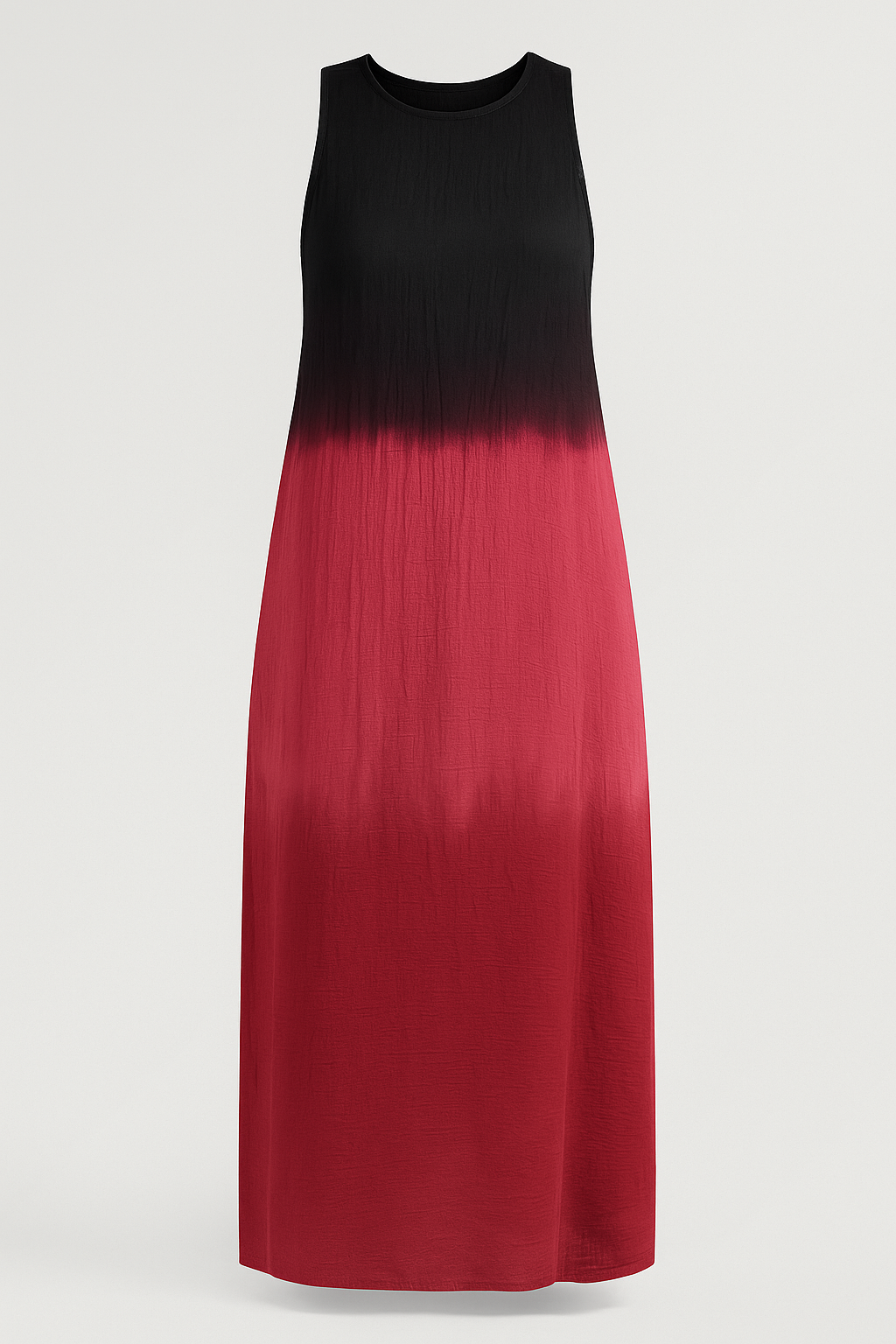 Mirriam | Abito Donna Estivo Senza Maniche A-Linea - Rosso - abito A-Line abito casual abito da viaggio abito estivo abito midi abito senza maniche comfort estivo moda estiva moda femminile stile elegante - Concept Palermo