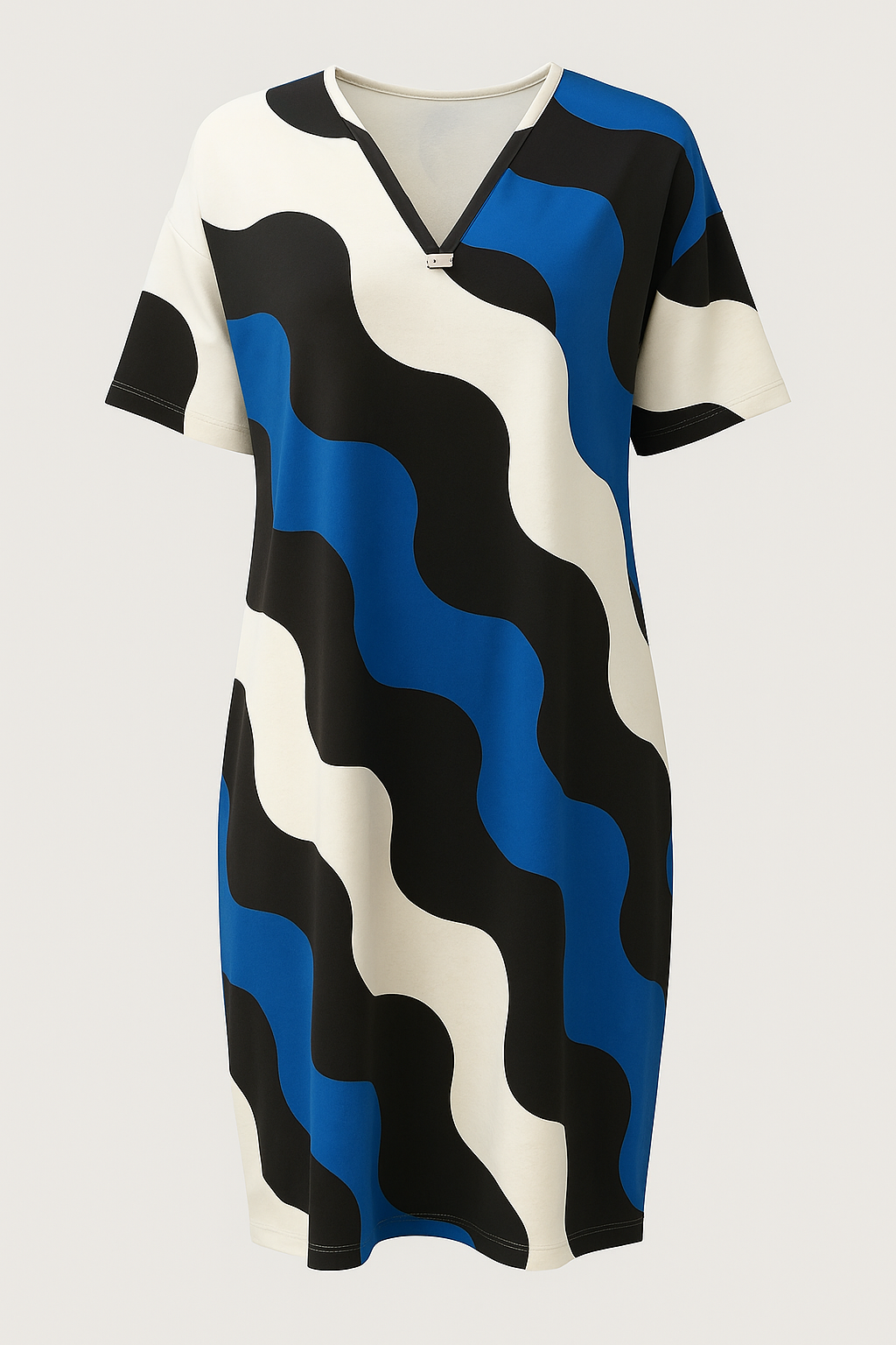 Lacey | Abito Donna Elegante con Décolleté a V - Blu - abito blu abito corto abito elegante abito facile da mantenere abito femminile abito rosa abito verde décolleté a V vestito per occasioni speciali vestito versatile - Concept Palermo