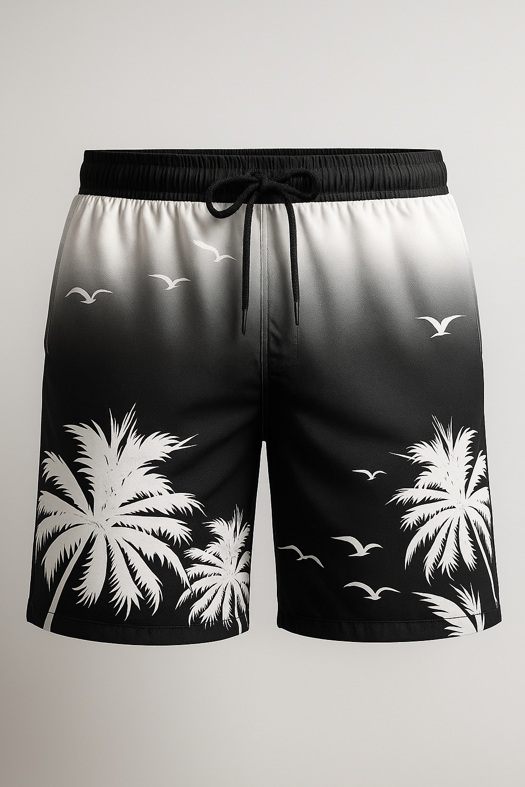 Kai | Boxer da uomo con stampa di tramonto tra le palme - Bianco - fashion occasion: summer fashion style: summer summer Summer shorts - Concept Palermo