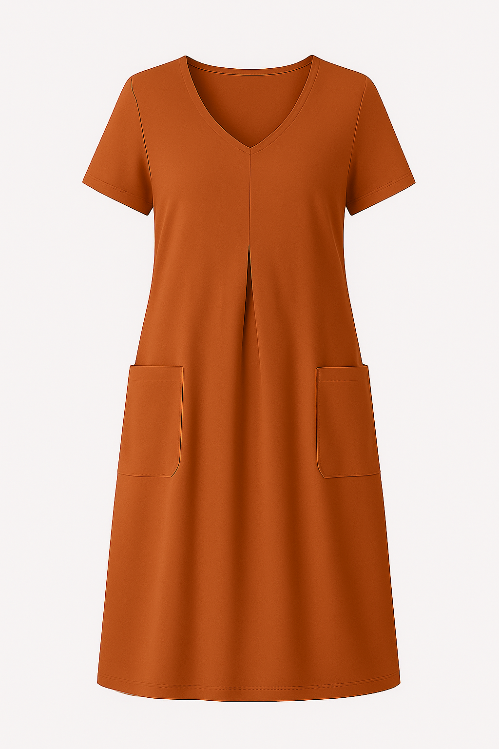 Eulalia | Abito Casual Elegante in Maglia - Arancione - dress gmc120325 win070325 WOMEN - Concept Palermo