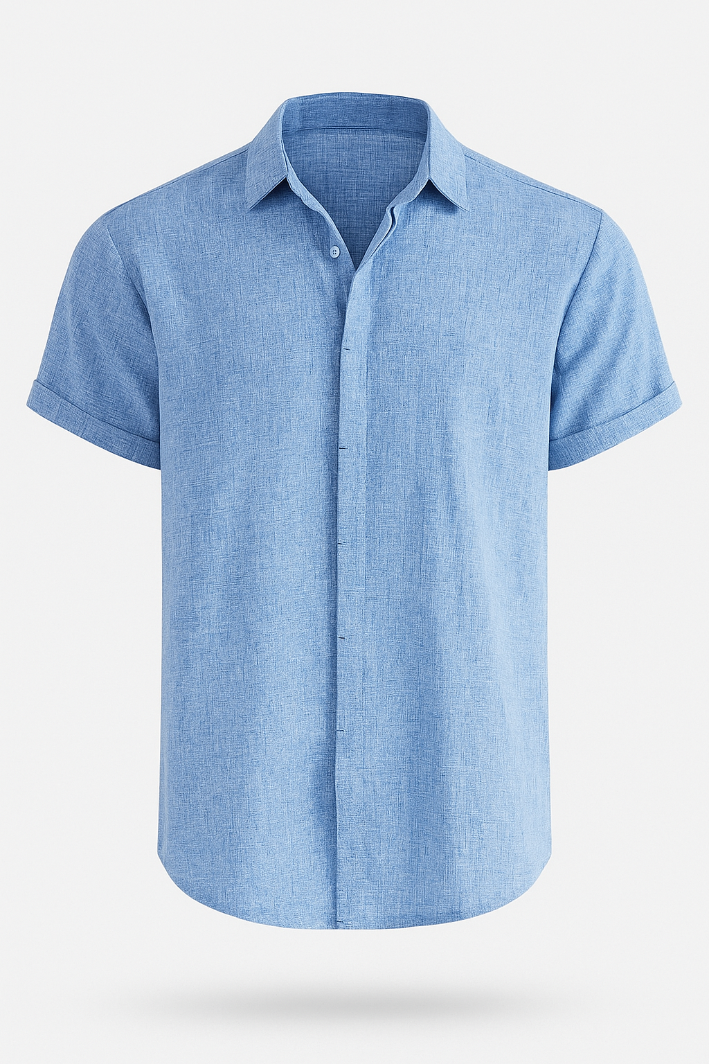Liam | Camicia di lino da uomo – Leggera, comoda, estiva - Blu - 300325 men tops win230325 - Concept Palermo