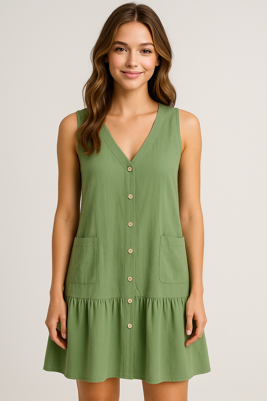Royce | Abito da spiaggia senza maniche in tessuto fluido - - cute summer dress fashion fashion style: summer Frauen Kleider SUMMER summer dress - Concept Palermo