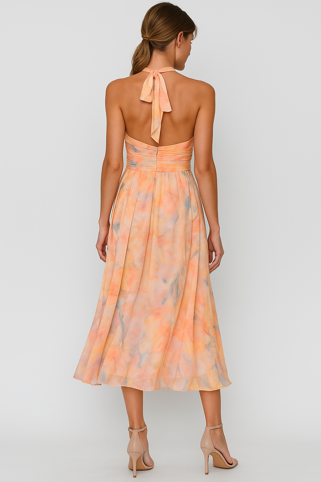 Vanna | Abito Maxi Estivo Elegante per Donna - - abito estivo abito maxi abito scollato abito senza maniche design unico elegante matrimonio in spiaggia occasioni speciali stile fluido tessuto leggero - Concept Palermo
