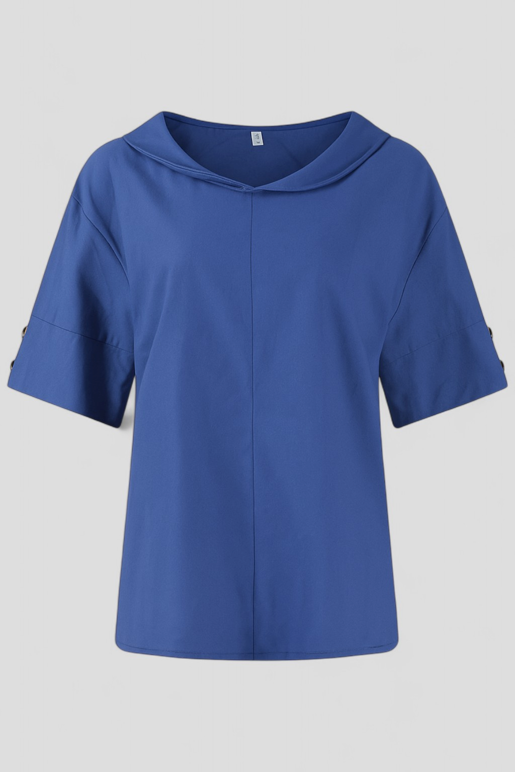 Gema | Blusa Donna Elegante in Lino Leggera - Blu - abbigliamento casual blusa ampia blusa donna estiva blusa in lino maglia traspirante moda donna outfit versatile style chic tessuto naturale top leggero - Concept Palermo