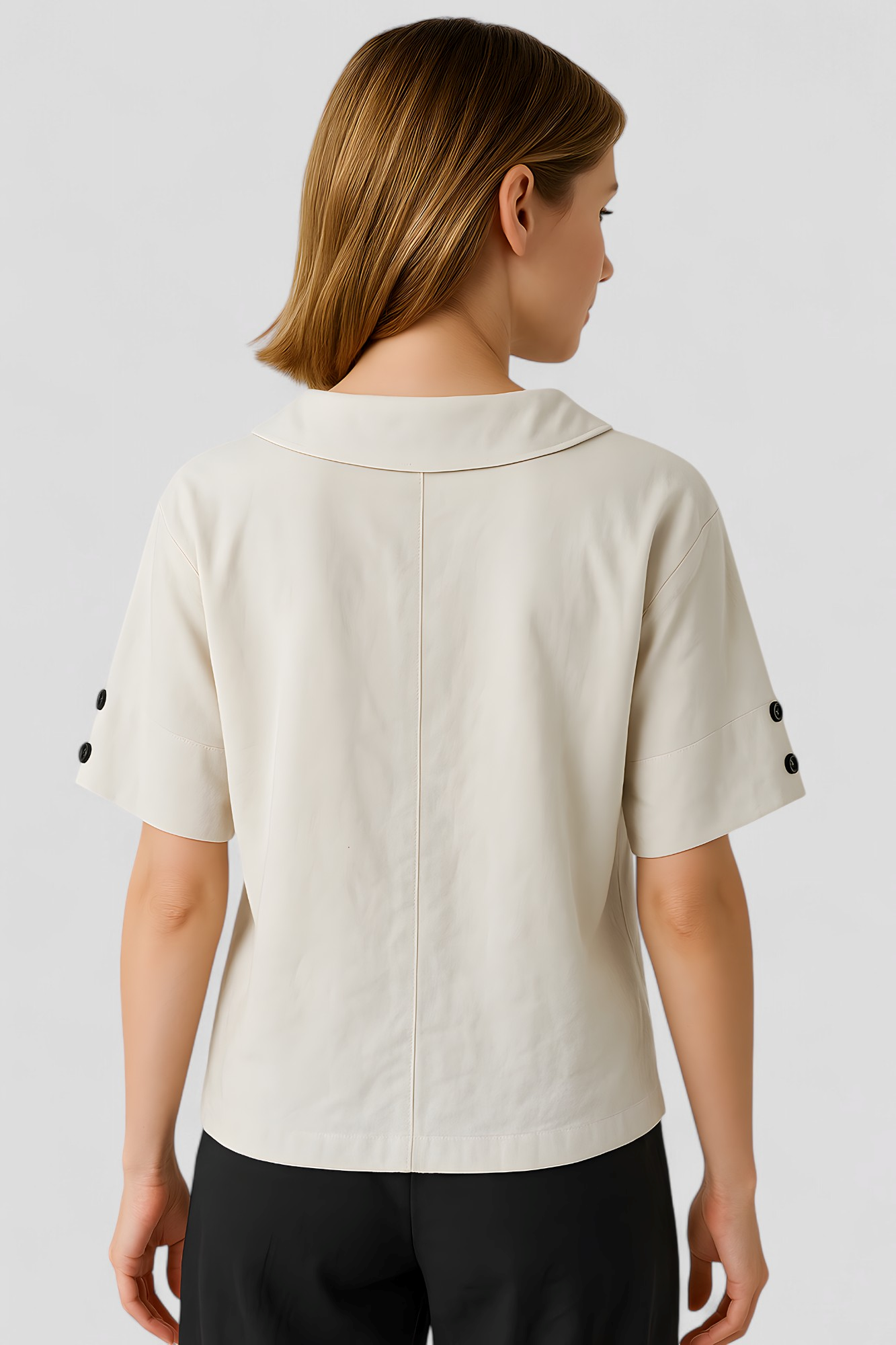 Gema | Blusa Donna Elegante in Lino Leggera - - abbigliamento casual blusa ampia blusa donna estiva blusa in lino maglia traspirante moda donna outfit versatile style chic tessuto naturale top leggero - Concept Palermo