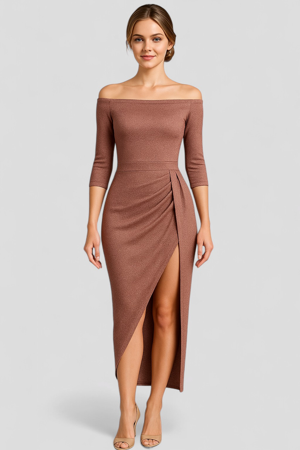 Karrisa | Abito Cerimonia Donna Elegante Estivo - - abito elegante abito estivo abito in satin abito per eventi abito versatile fashion donna moda estate stile estivo vestito glamour vestito senza spalline - Concept Palermo