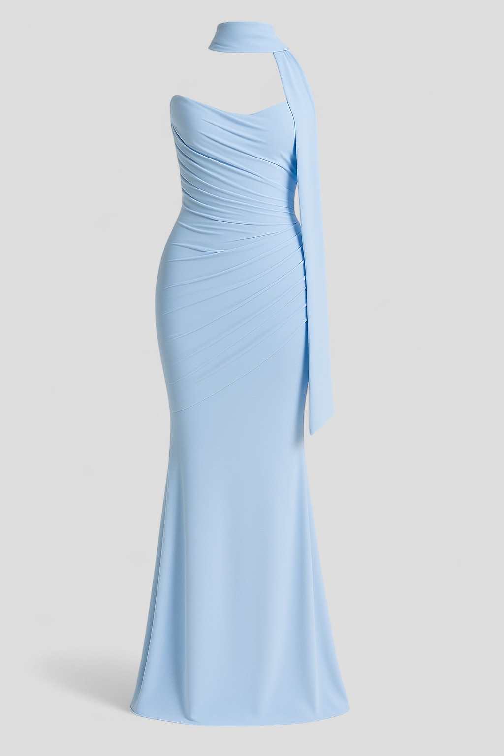 Trista | Completo Donna Elegante Top Senza Maniche e Gonna Lunga - azzurro cielo - abbigliamento donna abbigliamento elegante design femminile fashion primavera estate gonna lunga materiale di alta qualità outfit sofisticato set coordinato elegante top senza maniche vestibilità confortevole - Concept Palermo