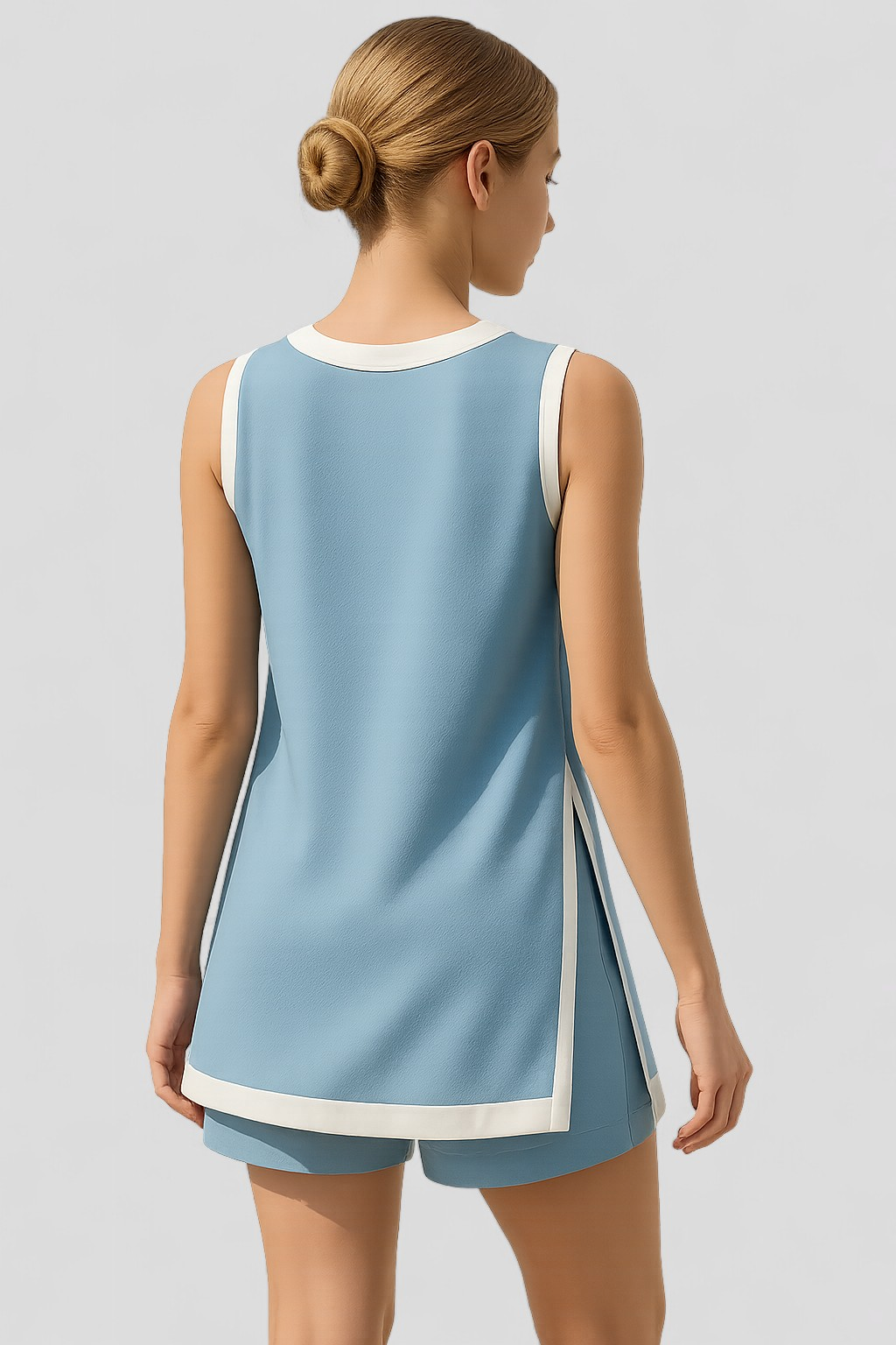 Arlo | Completo Estivo Donna Color Block Boho - - Abbigliamento Casual Donna Abito Senza Maniche Comfort e Stile Donna Completo Estivo Donna Look Fresco Estivo Moda Color Block Outfit Boho Estate Set Due Pezzi Donna Shorts e Top Estivi Versatile Outfit Estivo - Concept Palermo