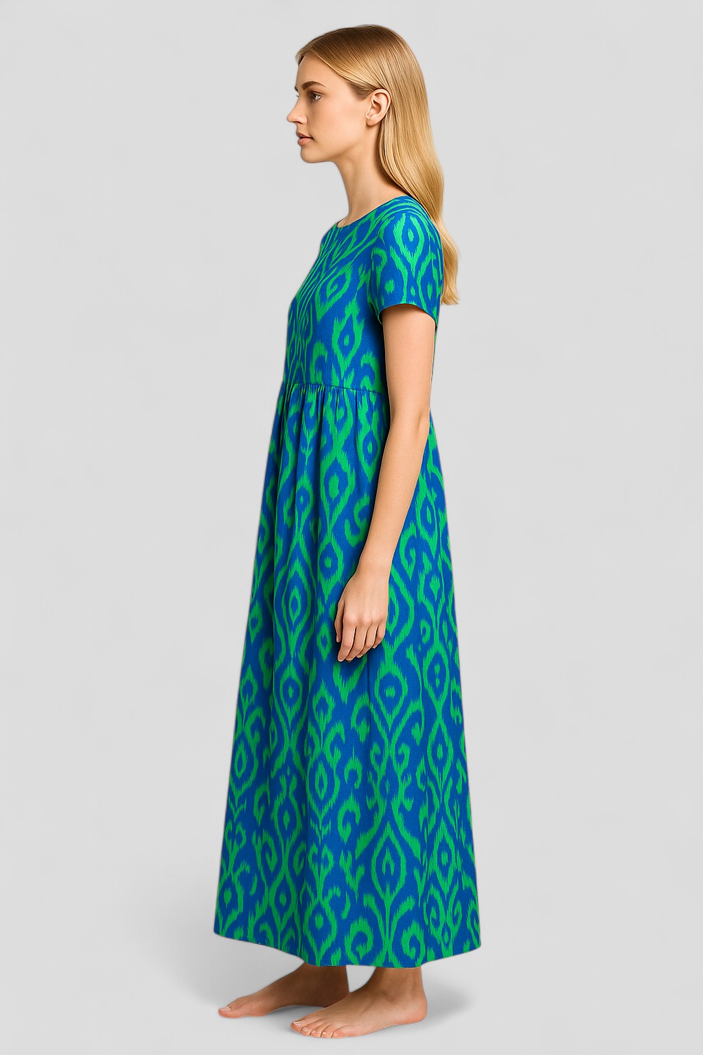 Armani | Abito Estivo Lungo Donna Con Tasche - - abito casual femminile abito estivo con tasche abito facile da abbinare abito maxi donna abito v-collo corto abito versatile maxi dress senza maniche vestito autunnale vestito estivo comodo vestito lungo elegante - Concept Palermo