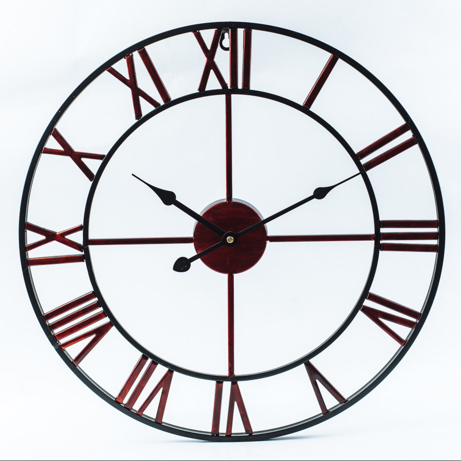 Grande orologio da parete retrò in ferro | Orologio da parete classico: migliora l'atmosfera della tua stanza con il fascino vintage - Bronzo - wall clocks - Concept Palermo