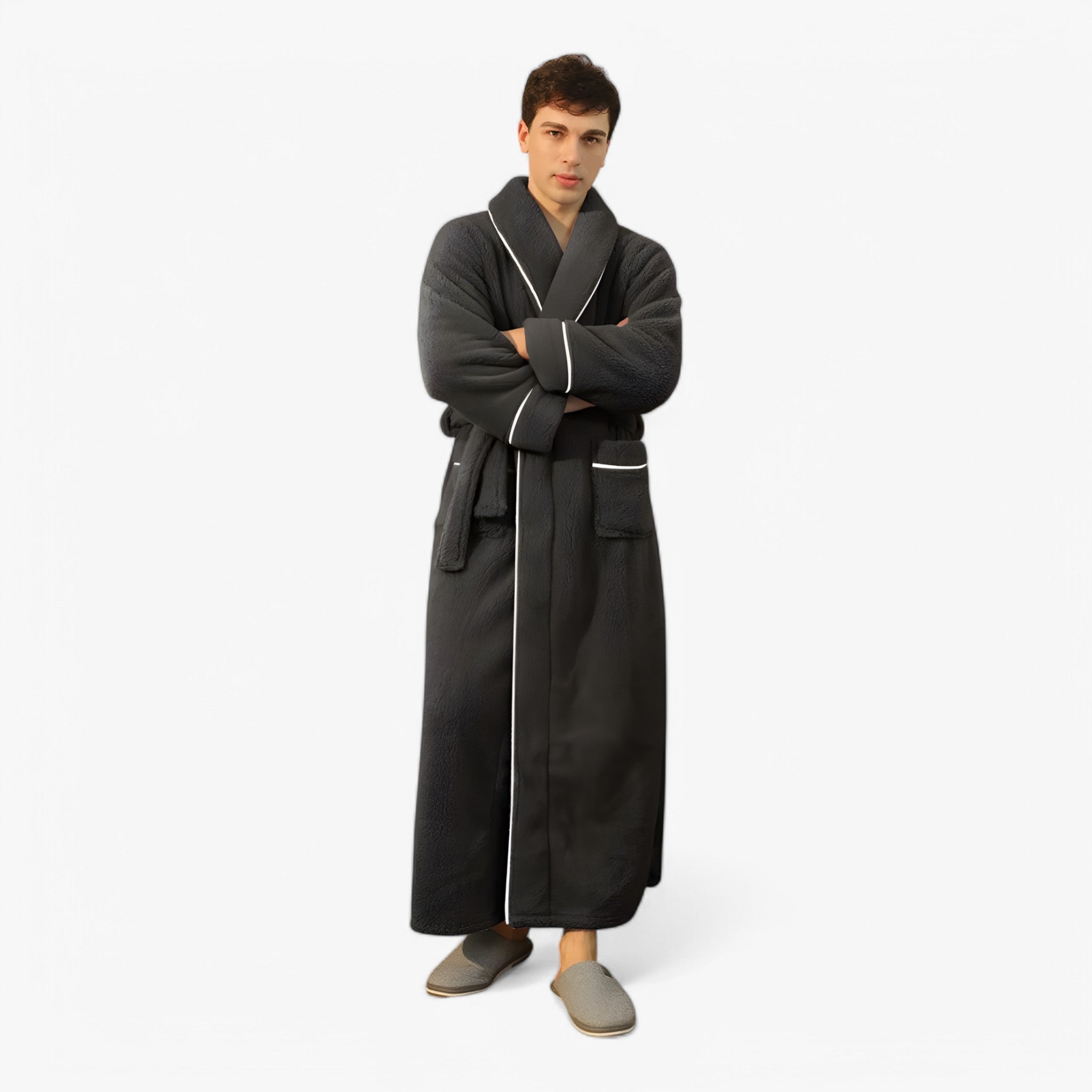 Jessy | Accappatoio - Maschio nero-grigio - Home Decor - Concept Palermo