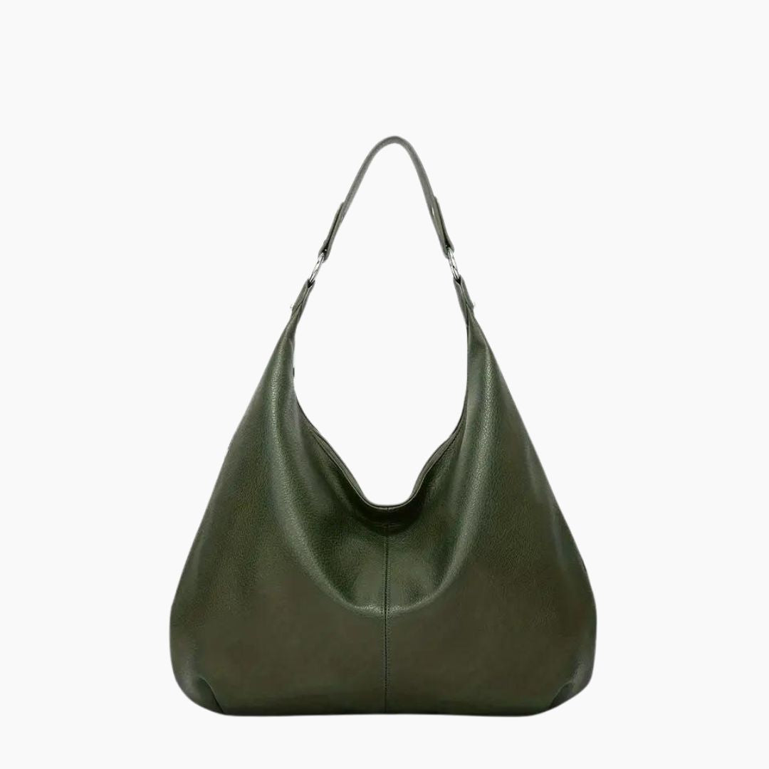 Kaia | Borsa Hobo in Pelle Vegana - Verde - Bags Leather Bag women bags - Concept Palermo