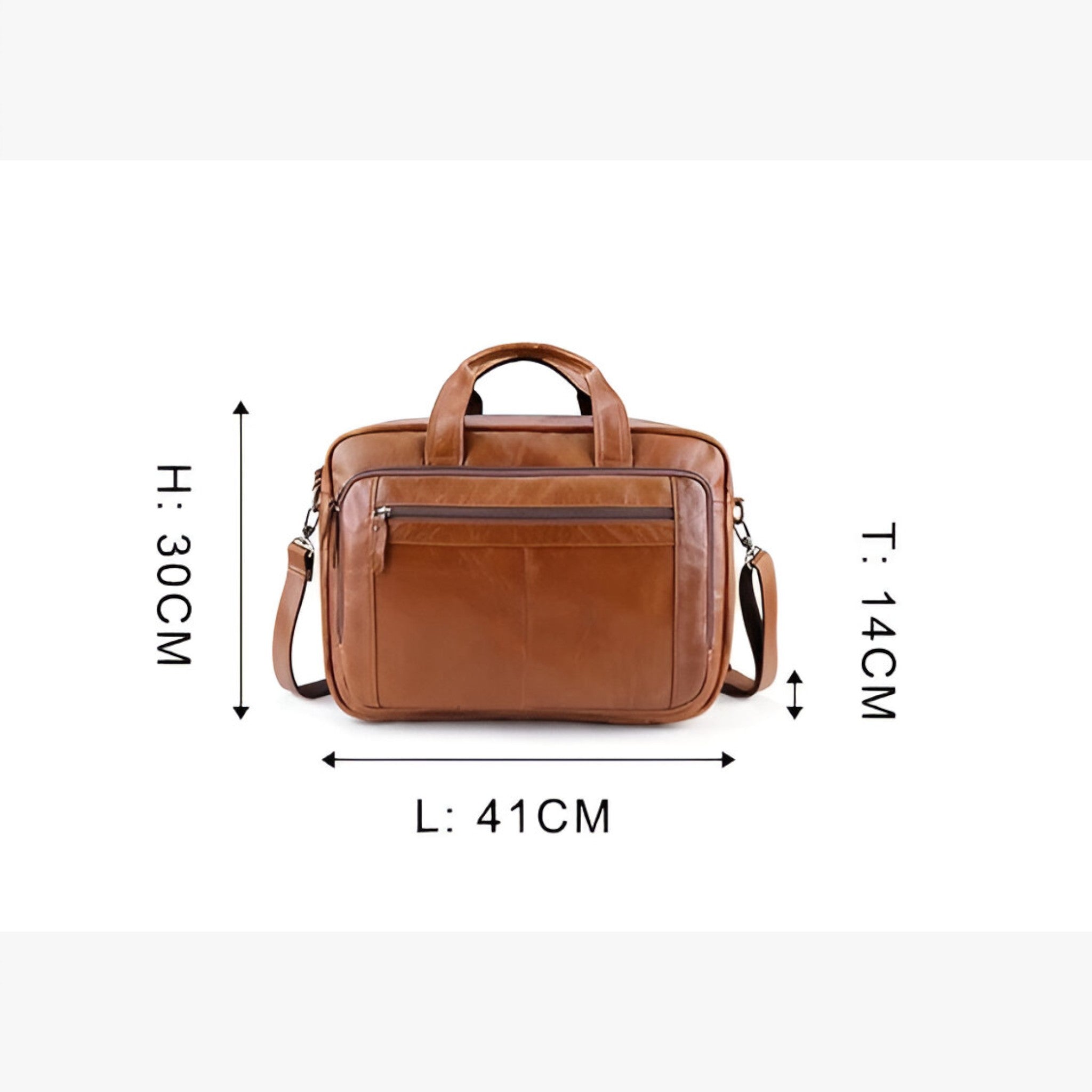 Theo | Borsa per Laptop in Pelle con Tracolla - - - Concept Palermo