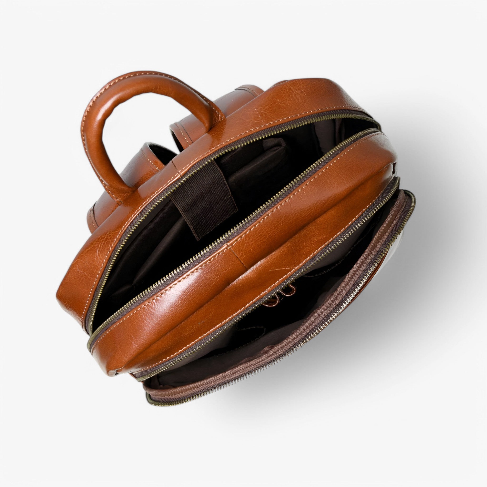 Valentino | Zaino di lusso in pelle italiana - Marrone - - - Concept Palermo