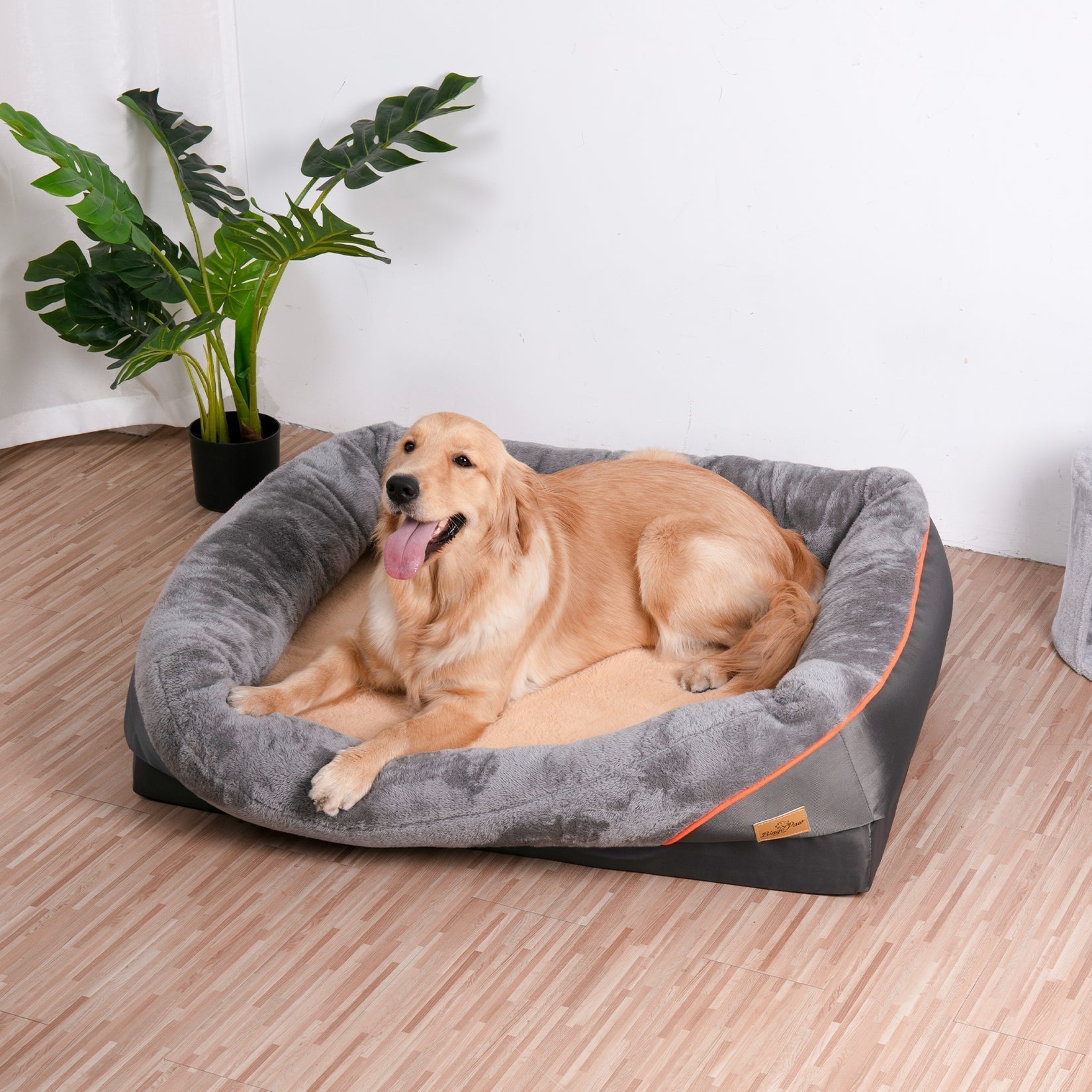 Cuscino ortopedico grande per cani - Grigio - - dog bed - Concept Palermo