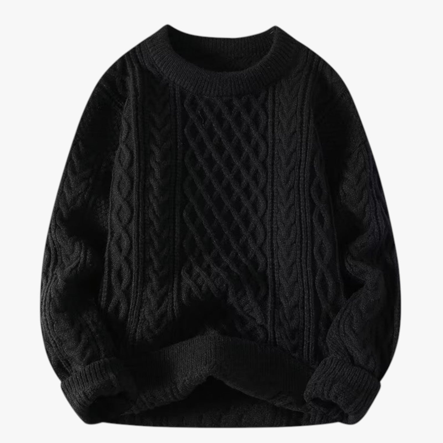 Victoria | Maglione in morbida lana da donna: calore e stile senza sforzo - Nero - Sweater sweaters sweaters & cardigans - Concept Palermo