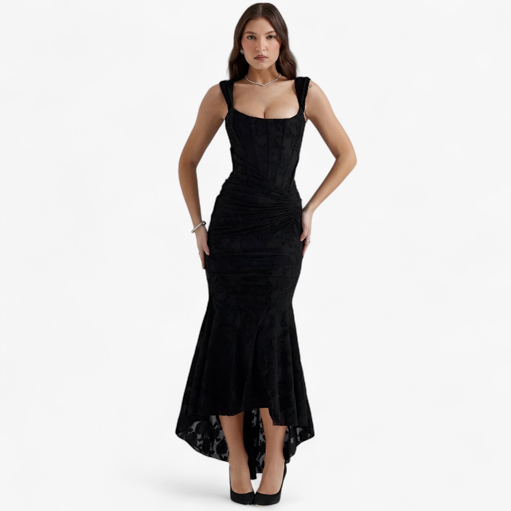Clara | Abito midi aderente – Vestibilità elegante e valorizzante - - - Concept Palermo