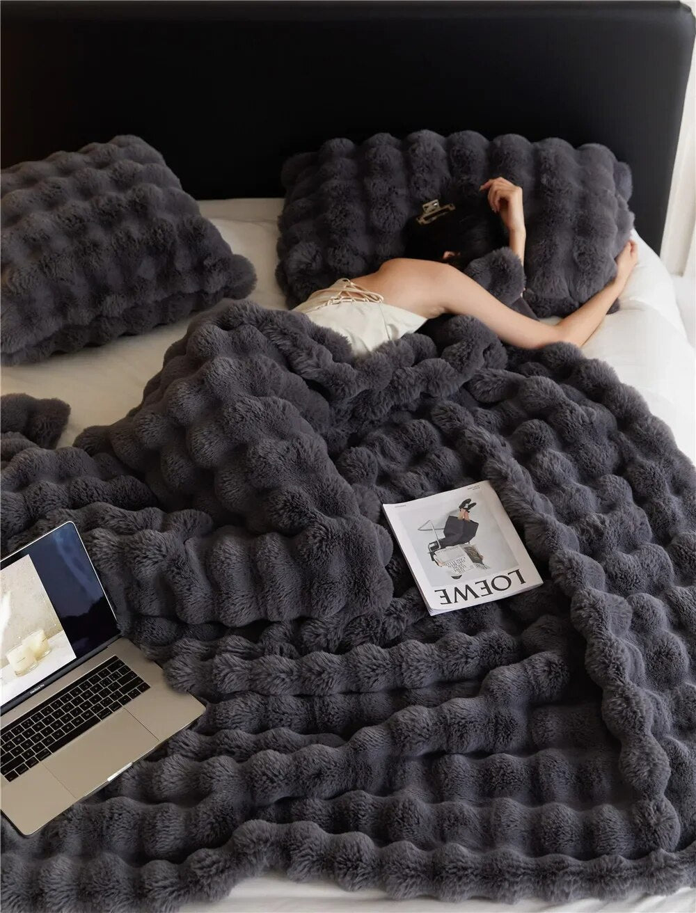 SnugWrap™ | Coperta di Lusso - Grafite - Blankets - Concept Palermo