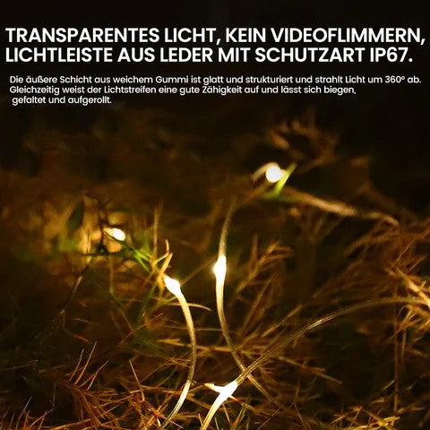Catena luminosa portatile, pieghevole e a tenuta stagna - - camping lights lights - Concept Palermo